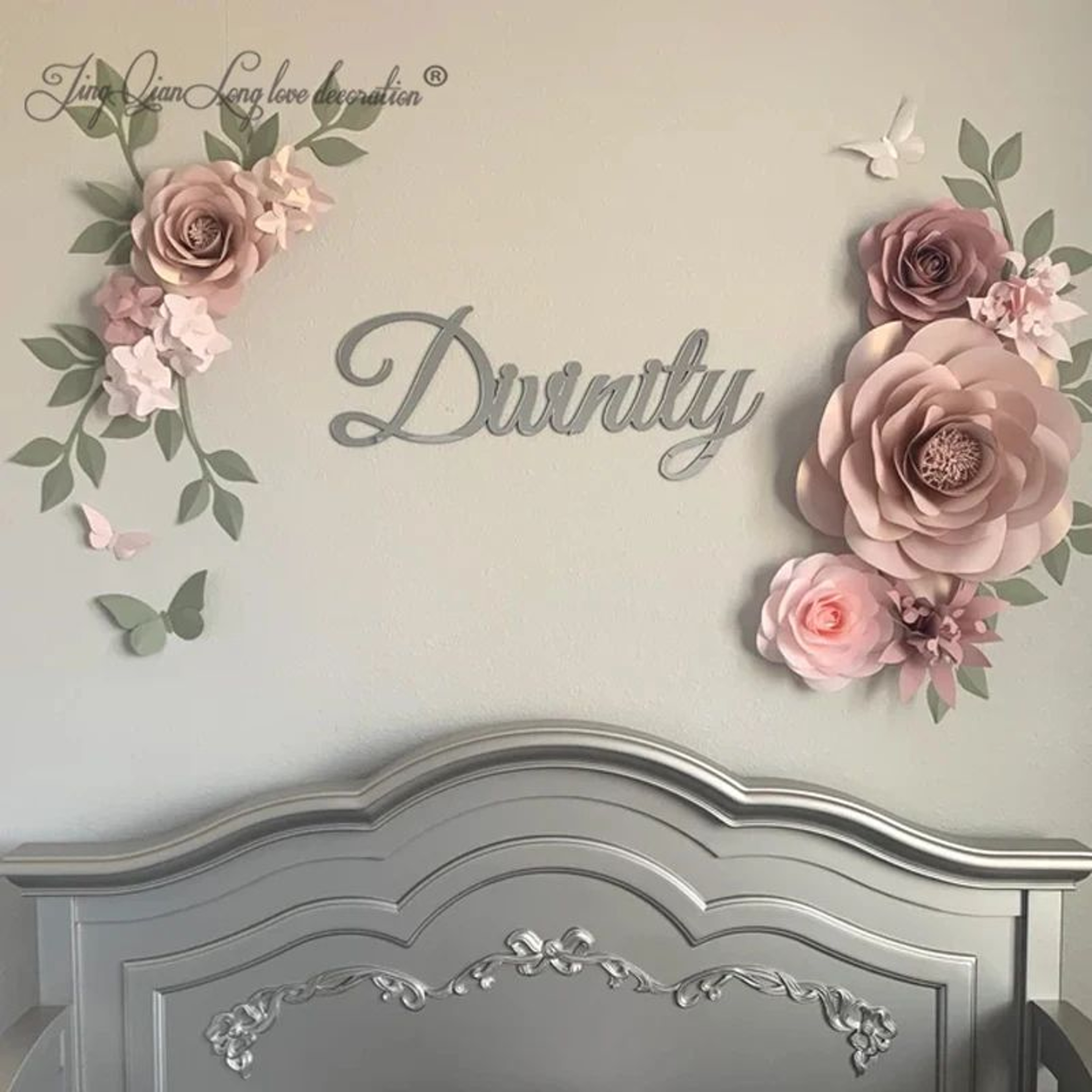 Personalized Wooden Name Sign  Custom Nursery Wall Decor For Baby Room  Home Styling 4