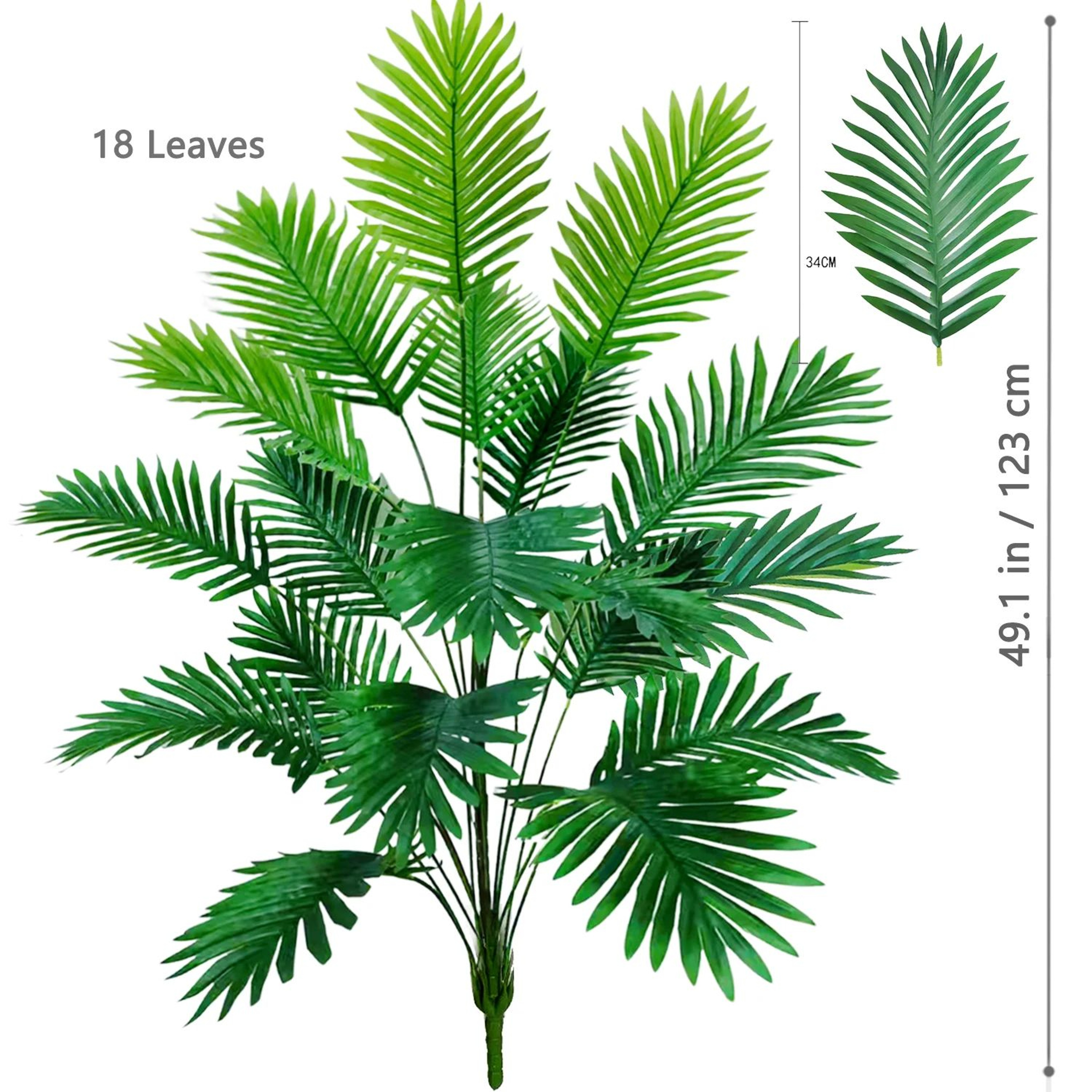 Large Artificial Palm Tree Leaves  Adjustable 2049 In Tropical Faux Plant Branches For Home  Garden 19