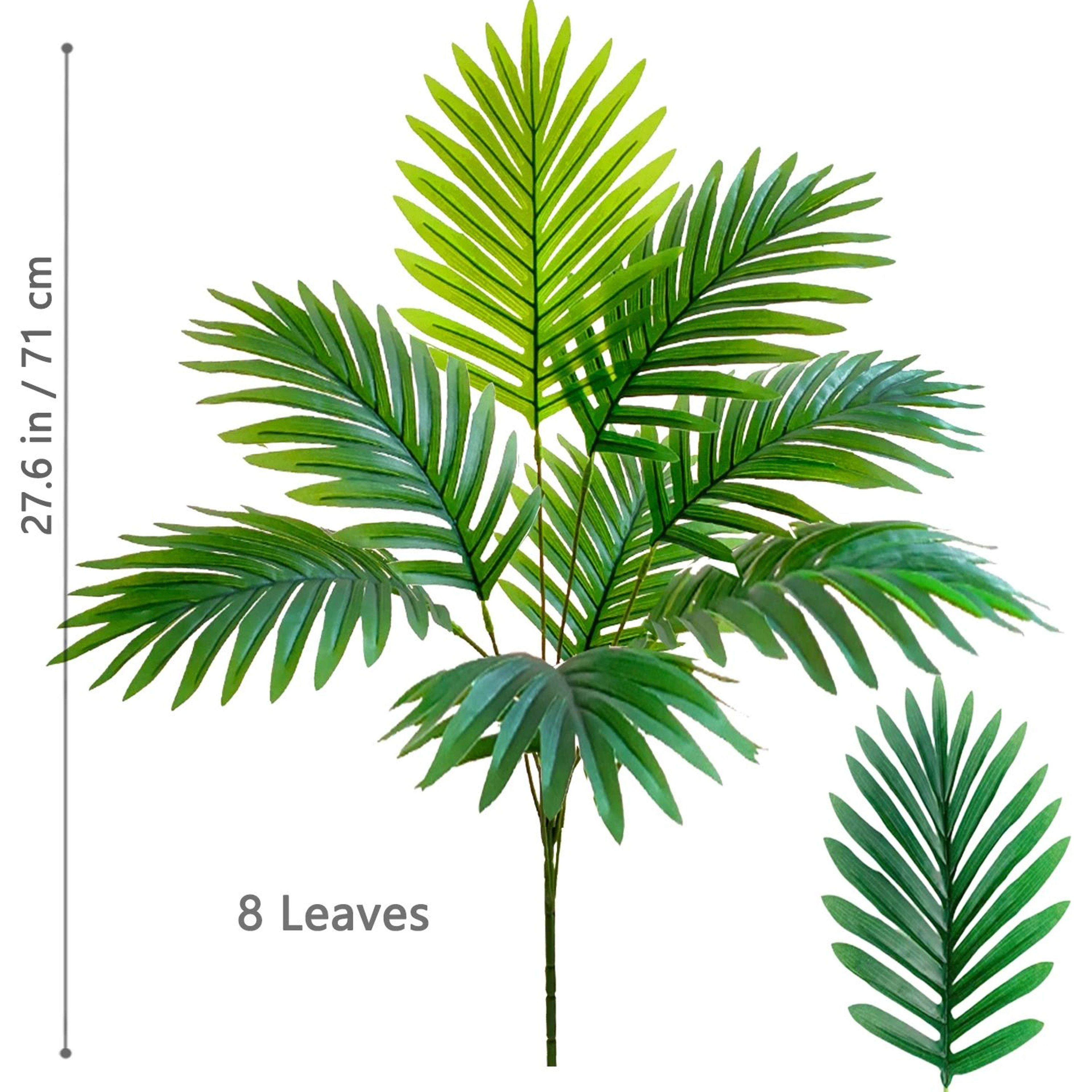 Large Artificial Palm Tree Leaves  Adjustable 2049 In Tropical Faux Plant Branches For Home  Garden 28