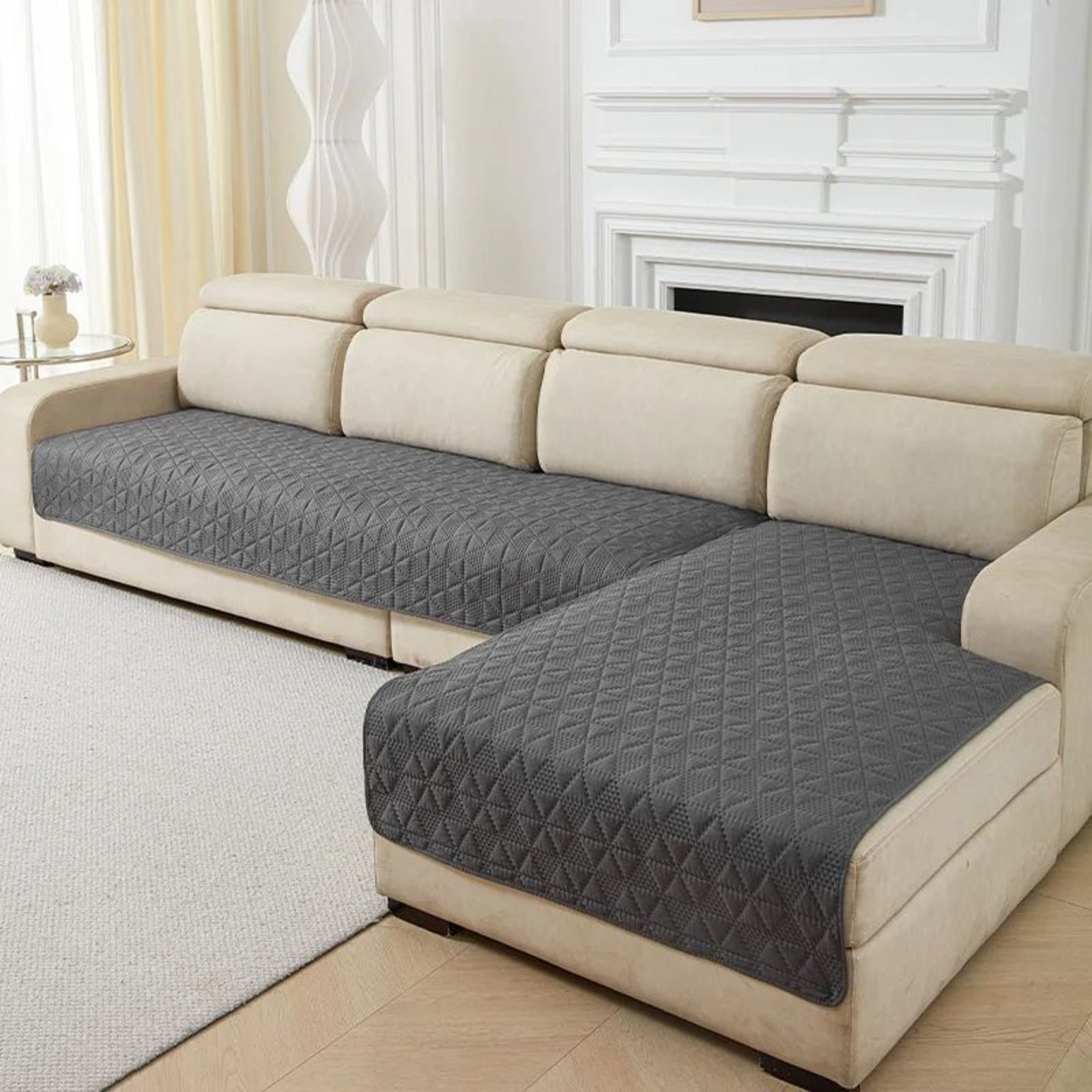 Waterproof Quilted Pet Couch Cover  Durable Sofa Protector Blanket For Dogs  Cats 9