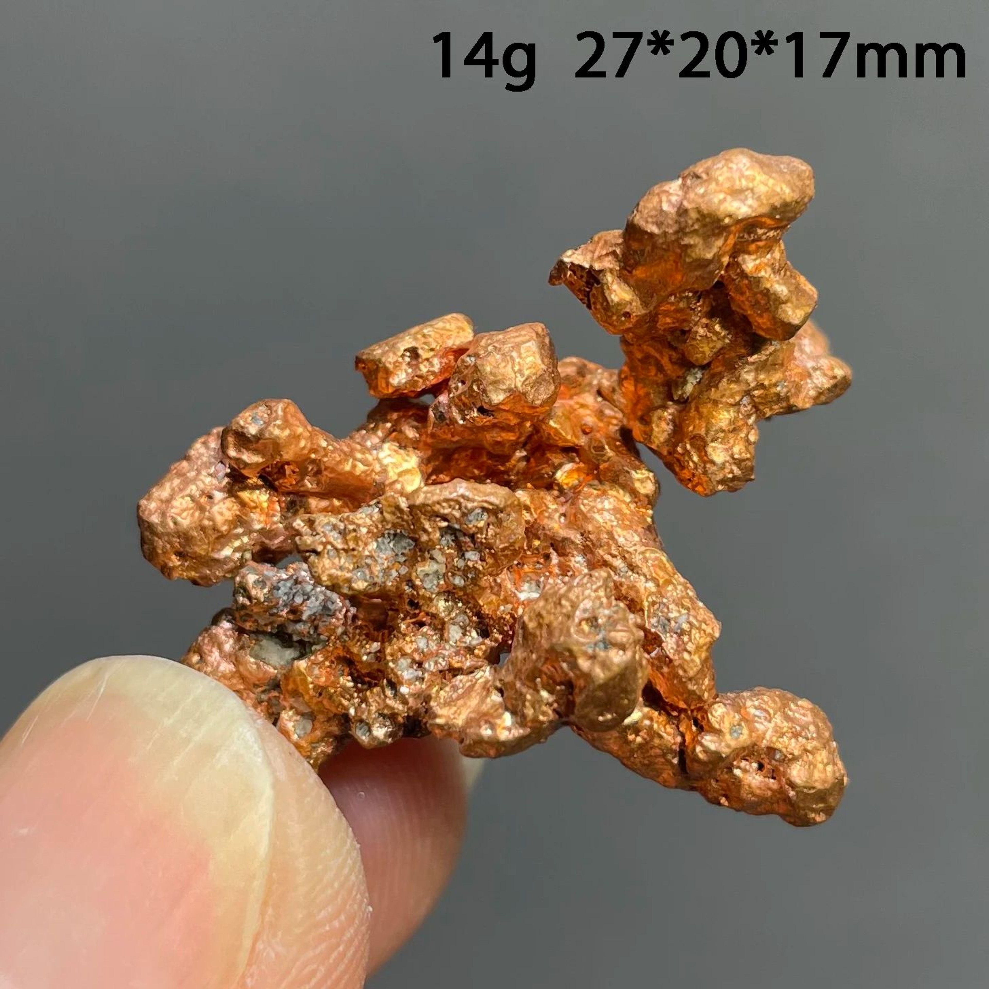Natural Native Copper Cluster  Raw Mineral Specimen Healing Stone For Home Decor  Collection 3