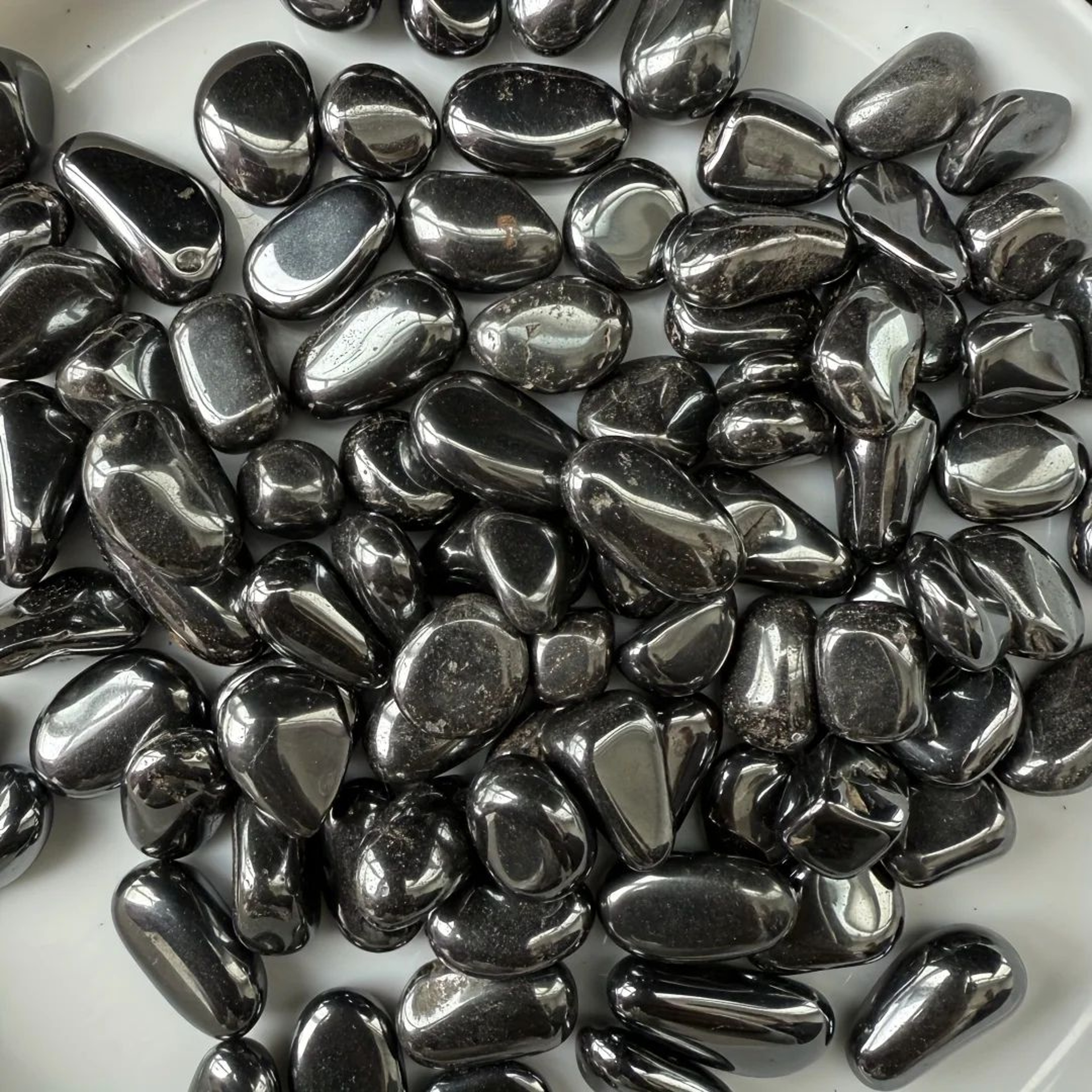 Natural Hematite Crystal Chips  Polished Healing Stones For Decor Crafts  Energy Balance 6