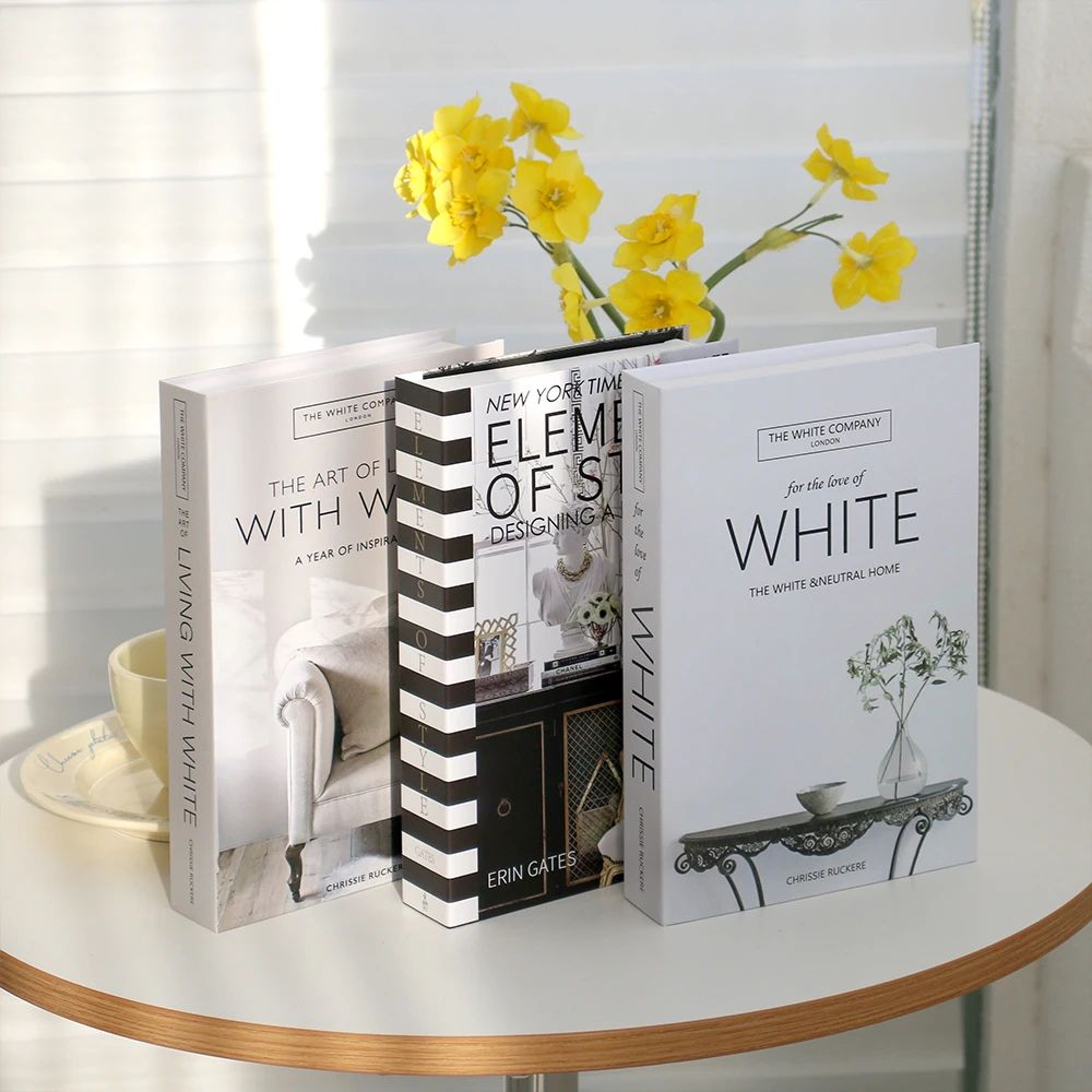 Modern Decorative Fake Books Set  3pcs White Simulation Books For Home  Living Room Decor 6