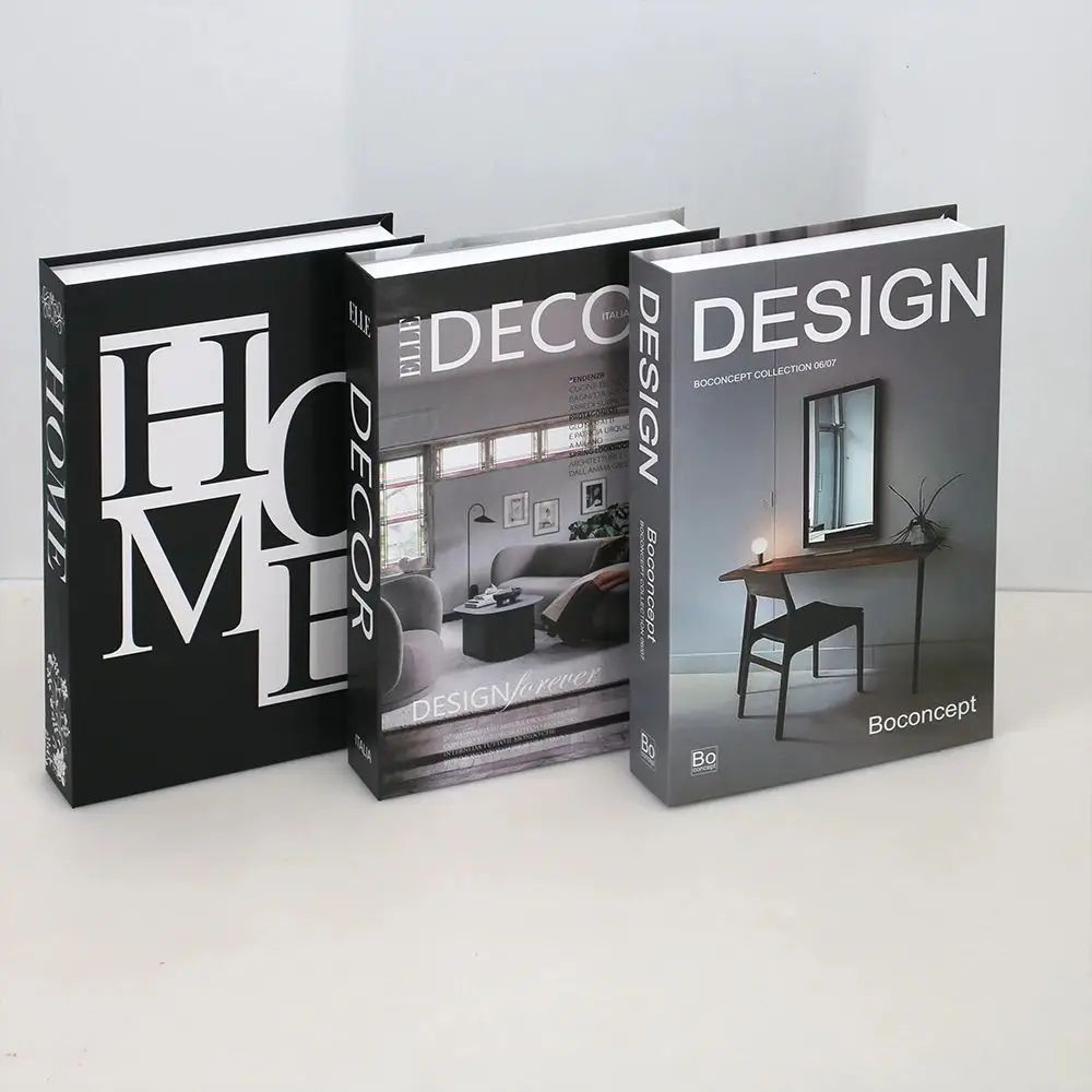 Modern Decorative Fake Books Set  3pcs White Simulation Books For Home  Living Room Decor 10