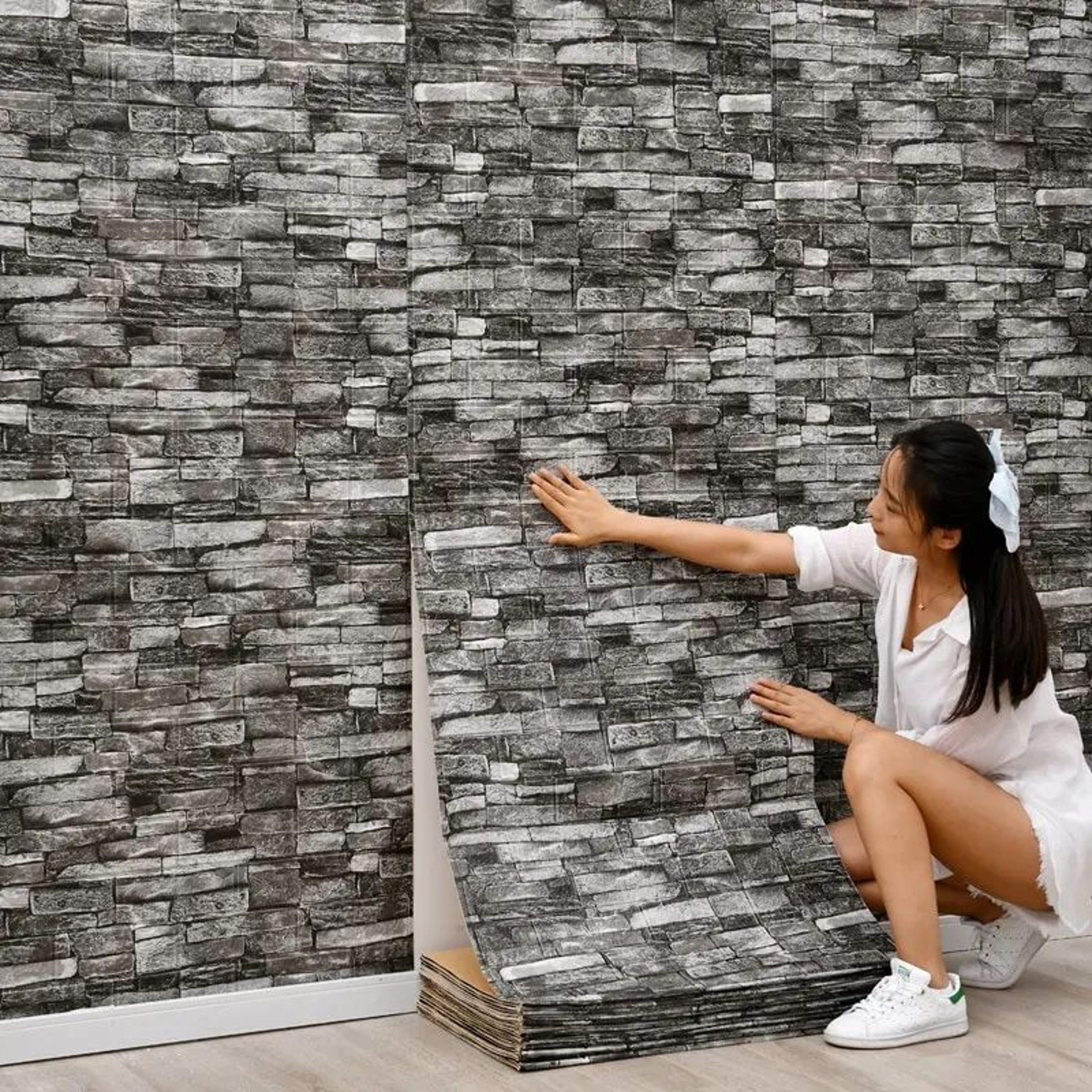 3D SelfAdhesive Brick Wall Panels  Waterproof Foam Peel  Stick Wallpaper For Home Decor 2