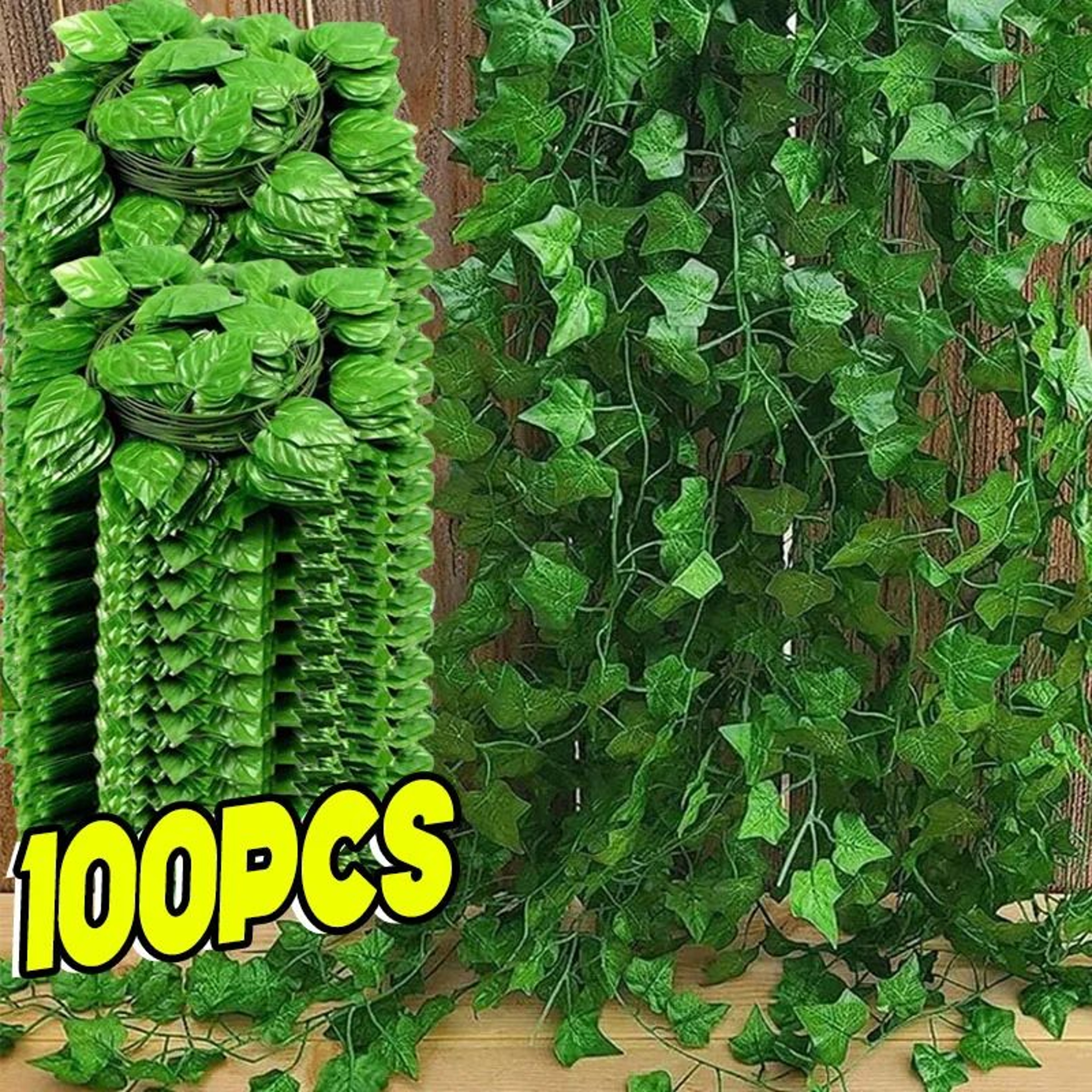 30pcs Artificial Ivy Leaf Hanging Vines  Faux Greenery Garland For Home Wedding  Wall Decor 4
