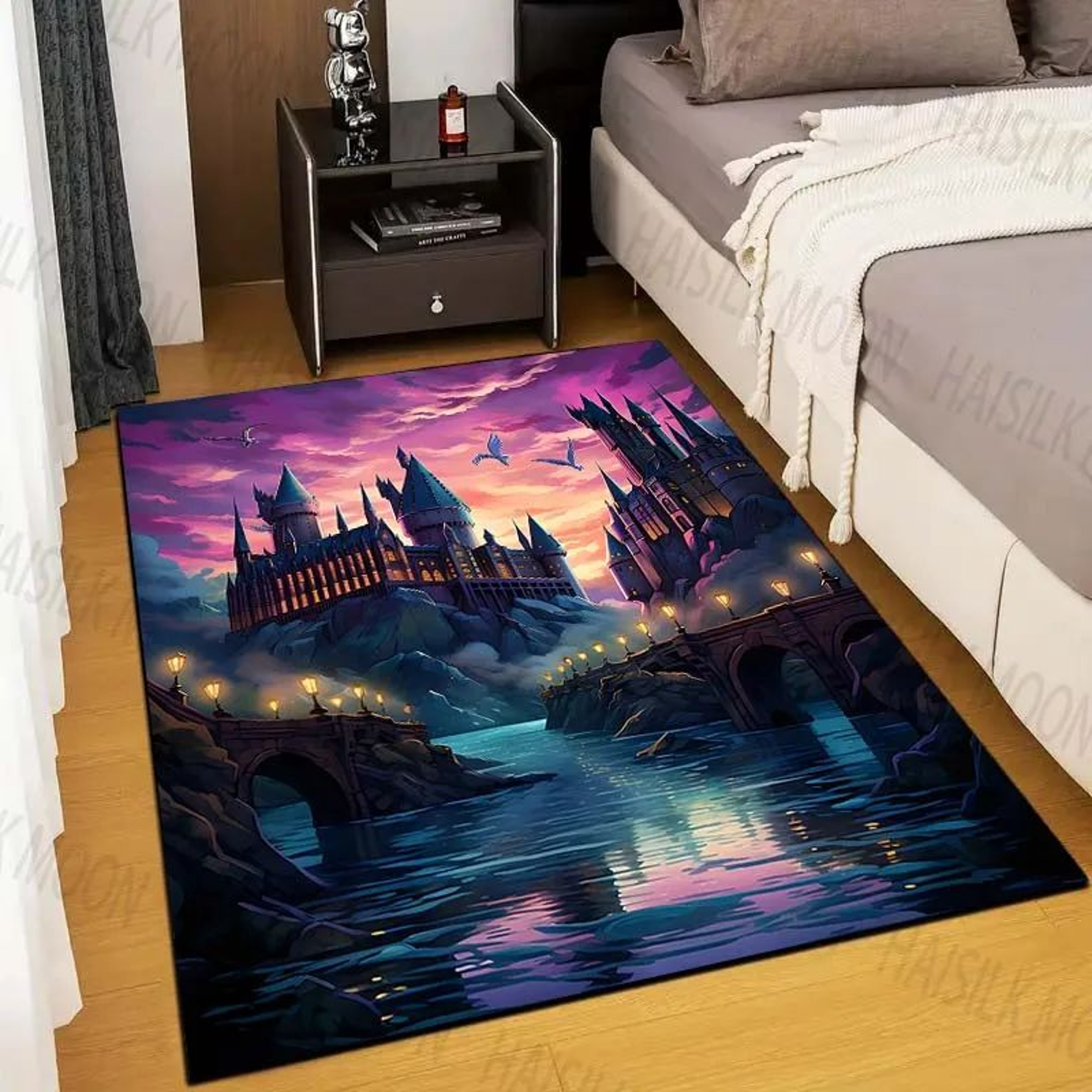 Magic Castle Fantasy Rug  NonSlip Soft Carpet For Kids Bedroom  Living Room Decor 6
