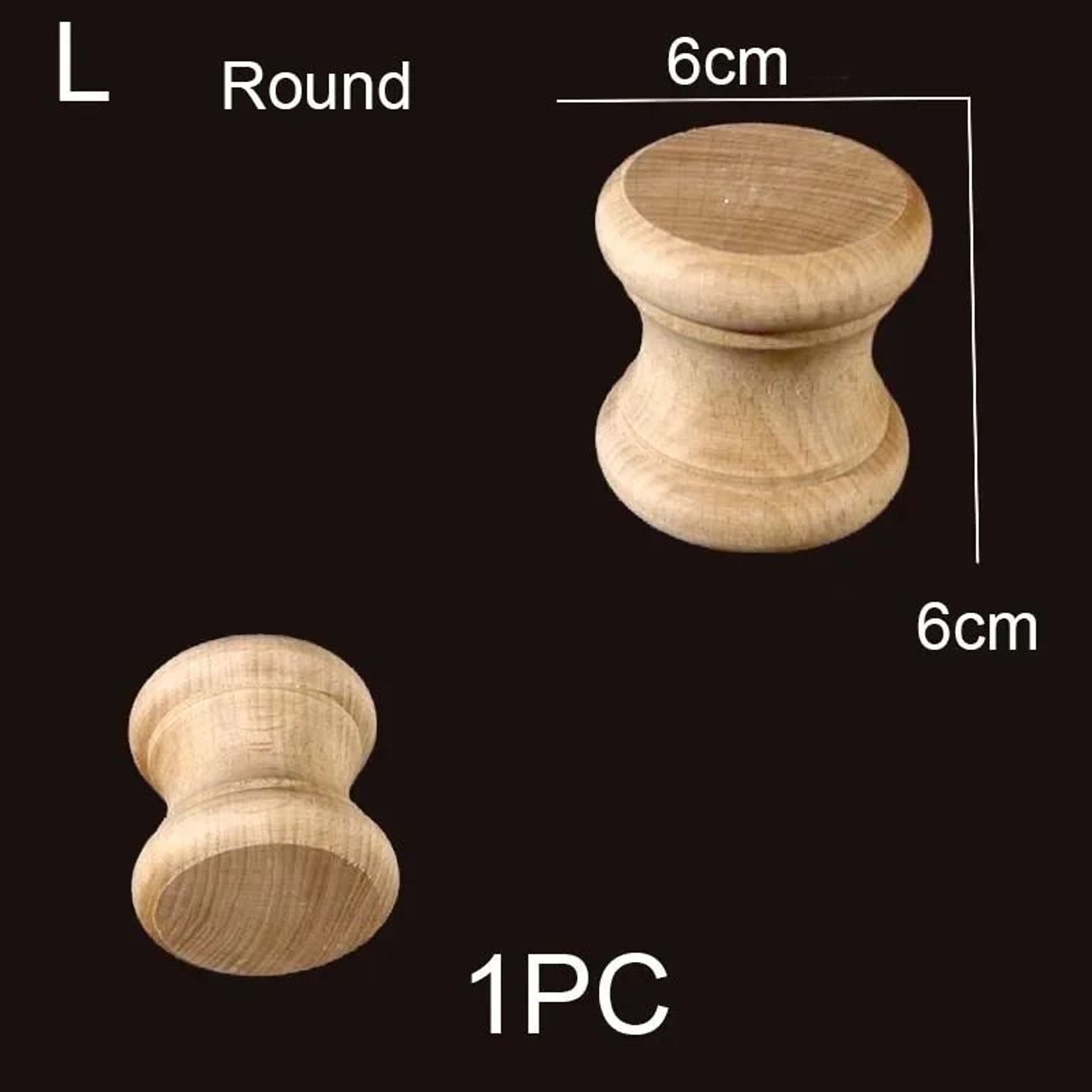 Half Round Roman Wood Column Cap Applique  Decorative Carved Furniture Onlay Accent 27