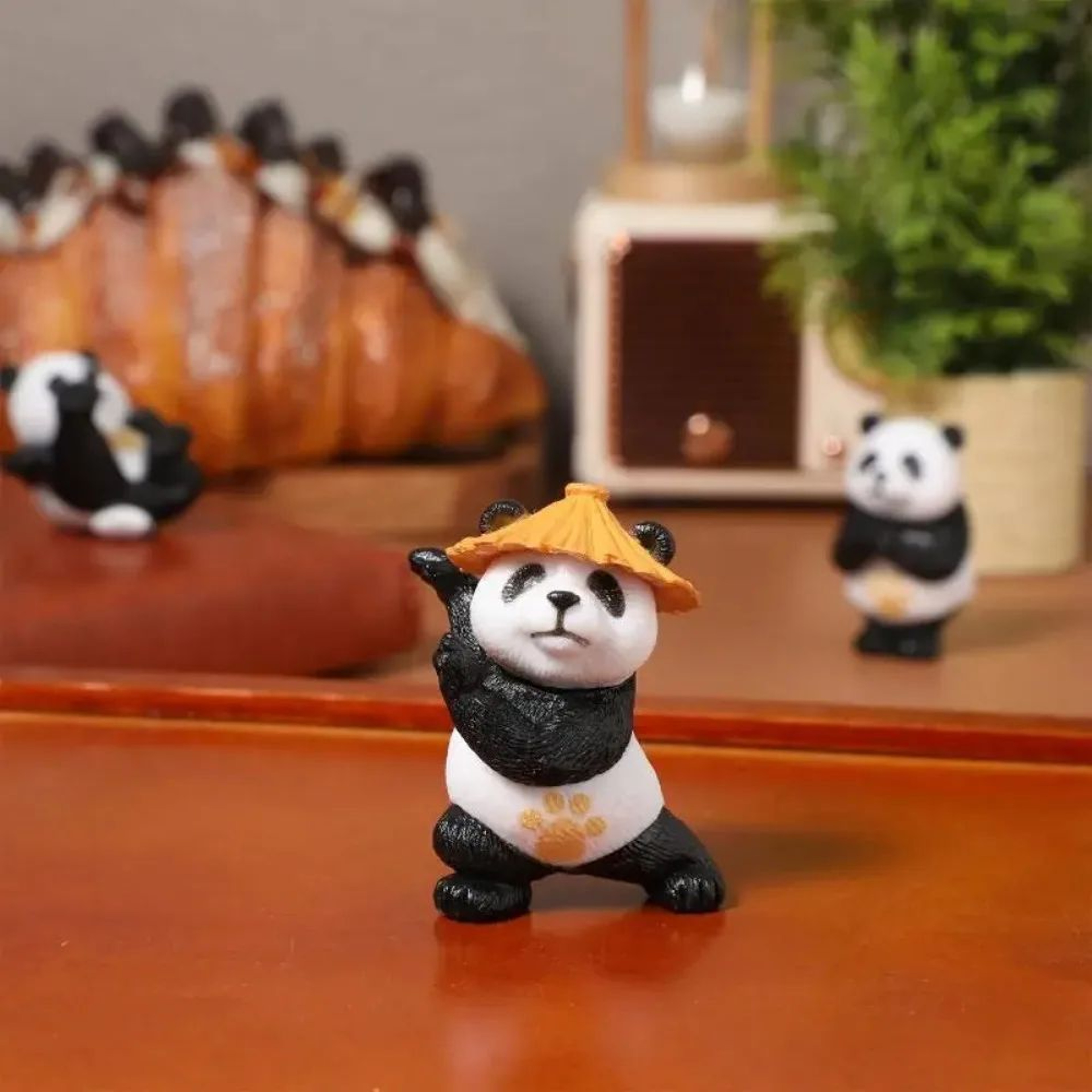 Mini Kung Fu Panda Garden Figurines Set  Cute PVC Panda Statues For Bonsai Fairy Garden  Home Decor 3