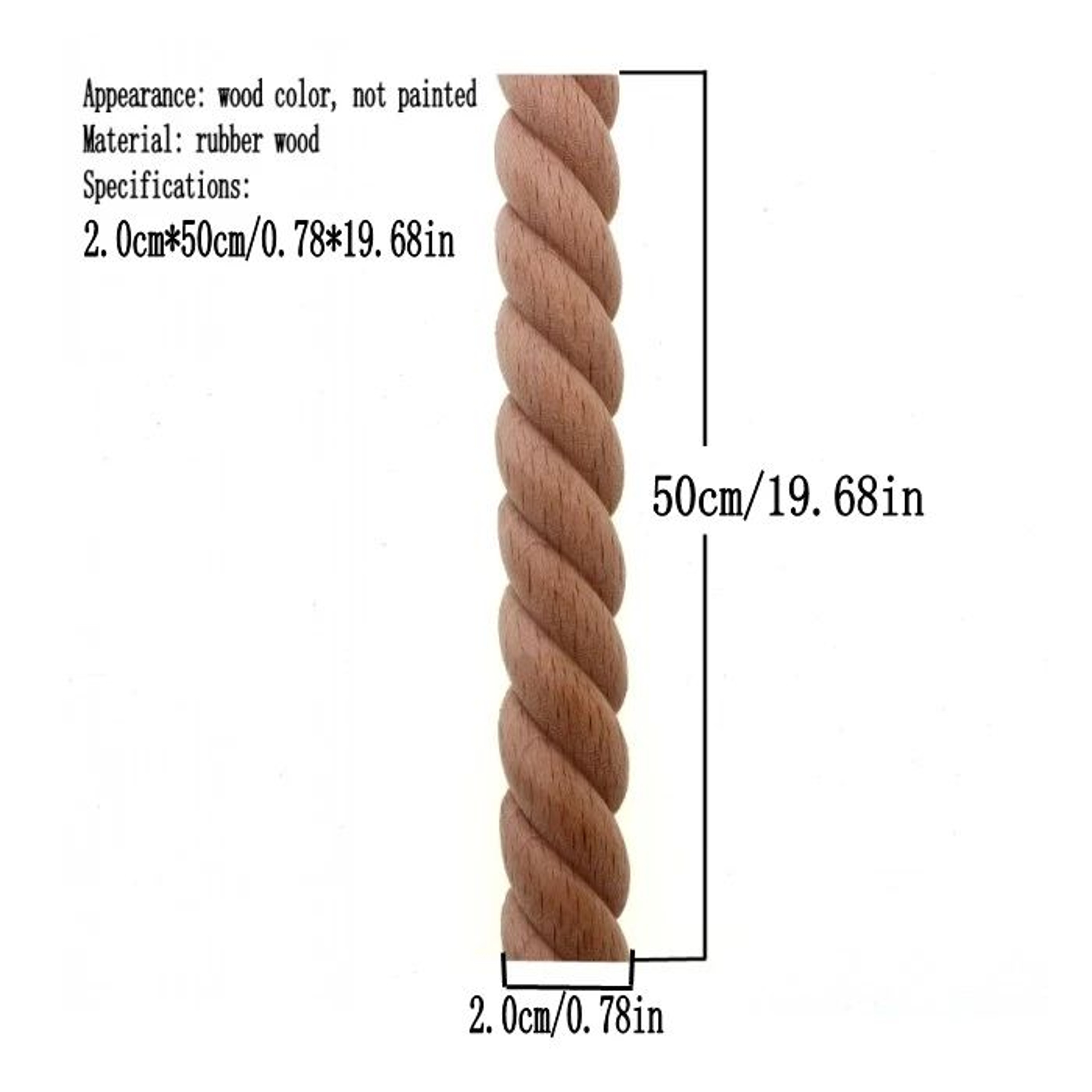 RUNBAZEF Carved Wood Twist Line Decor  Decorative Indoor Door  Furniture Accent 9