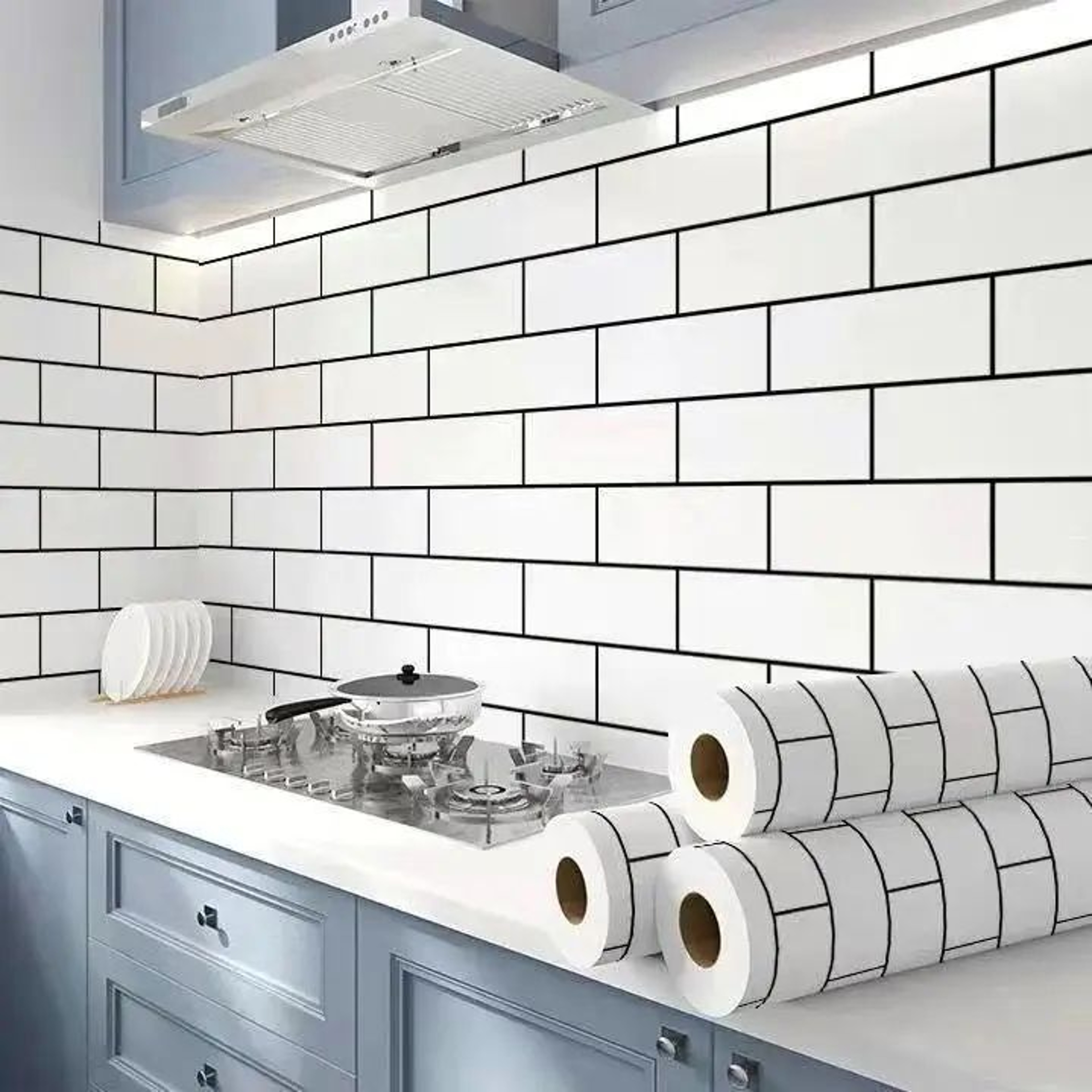315 In Kitchen OilProof Wall Sticker  Heat Resistant Waterproof SelfAdhesive Backsplash Decor 14