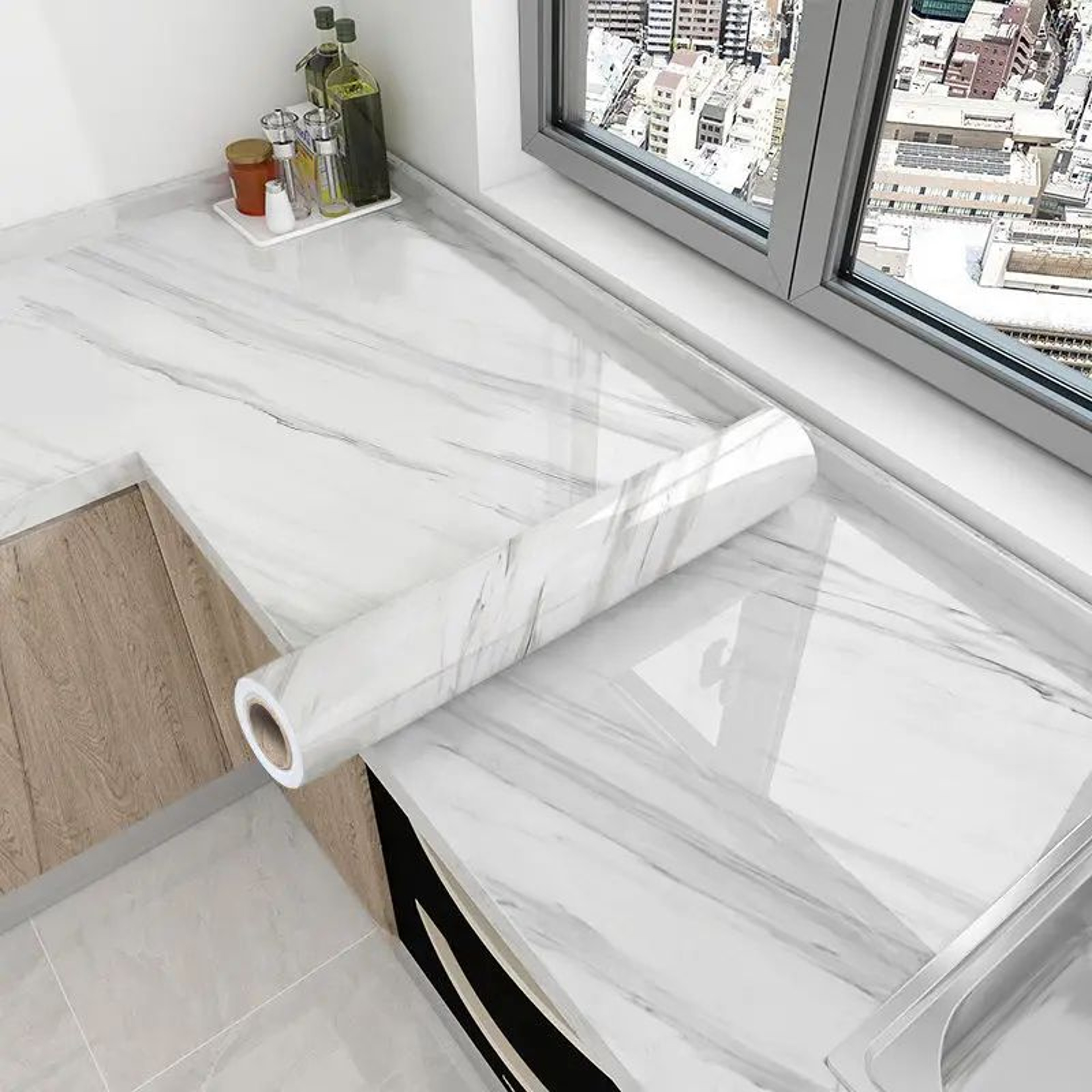 315 In Kitchen OilProof Wall Sticker  Heat Resistant Waterproof SelfAdhesive Backsplash Decor 9