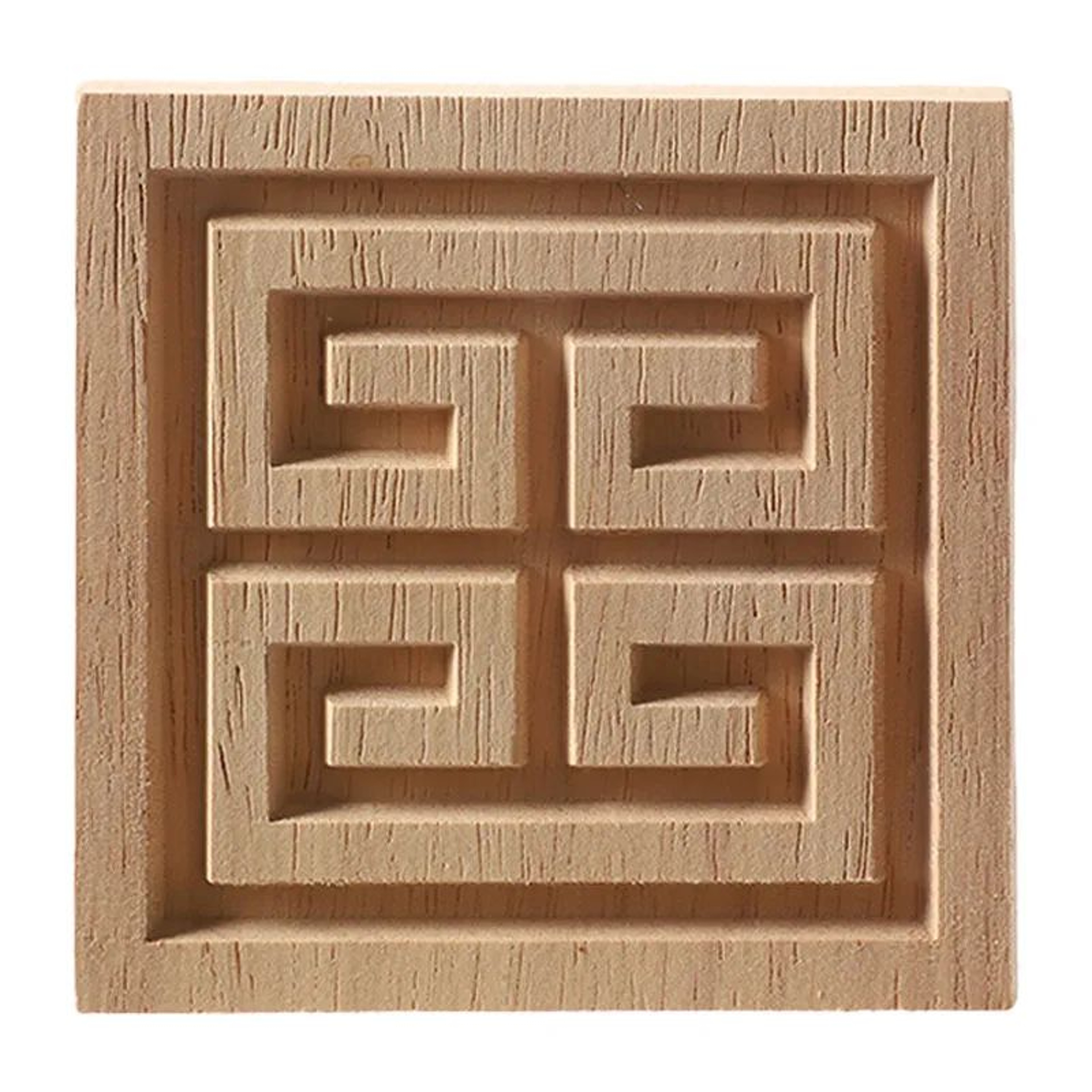 European Carved Wood Corner Applique  Unpainted Floral Furniture Decal For Vintage Home Decor 2