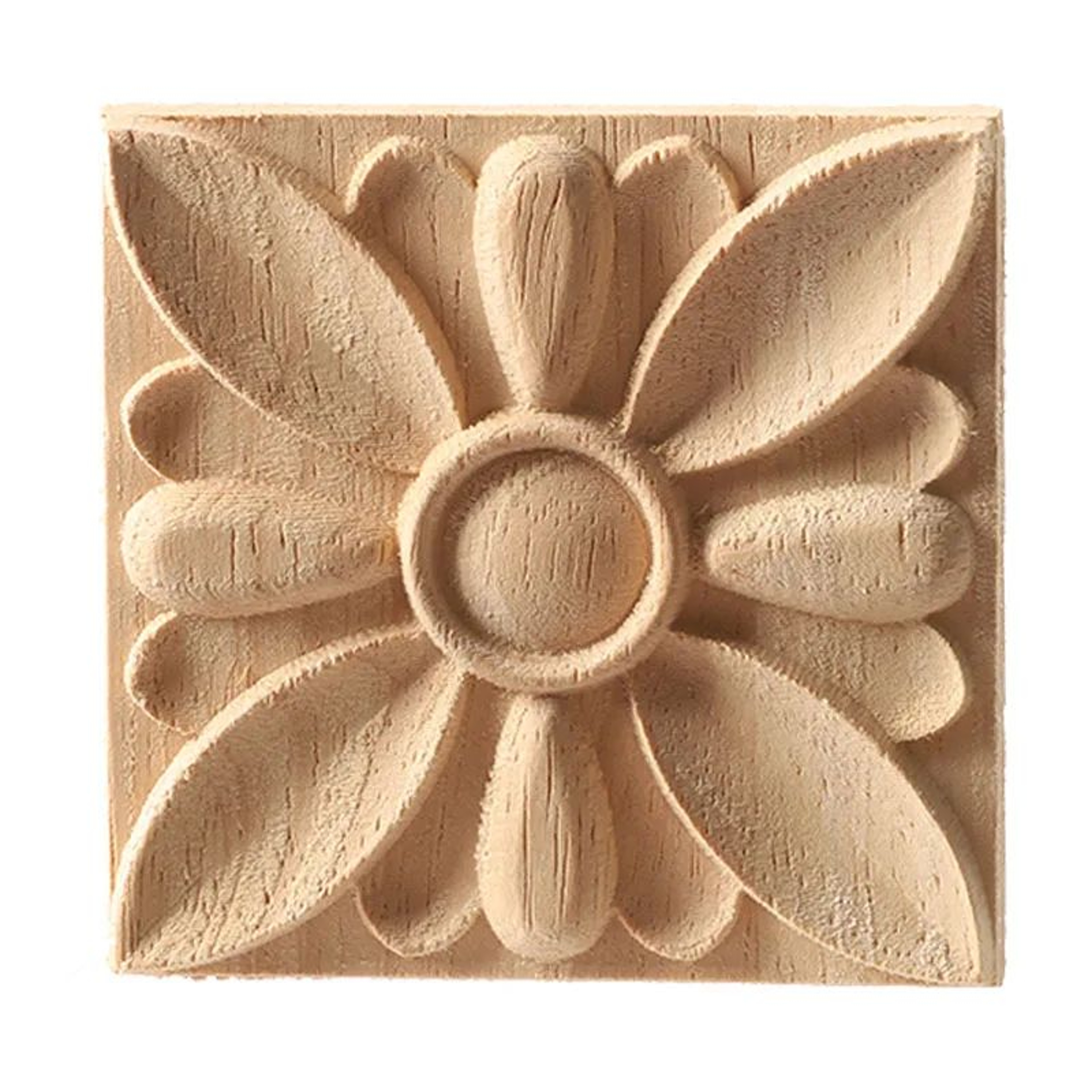 European Carved Wood Corner Applique  Unpainted Floral Furniture Decal For Vintage Home Decor 3