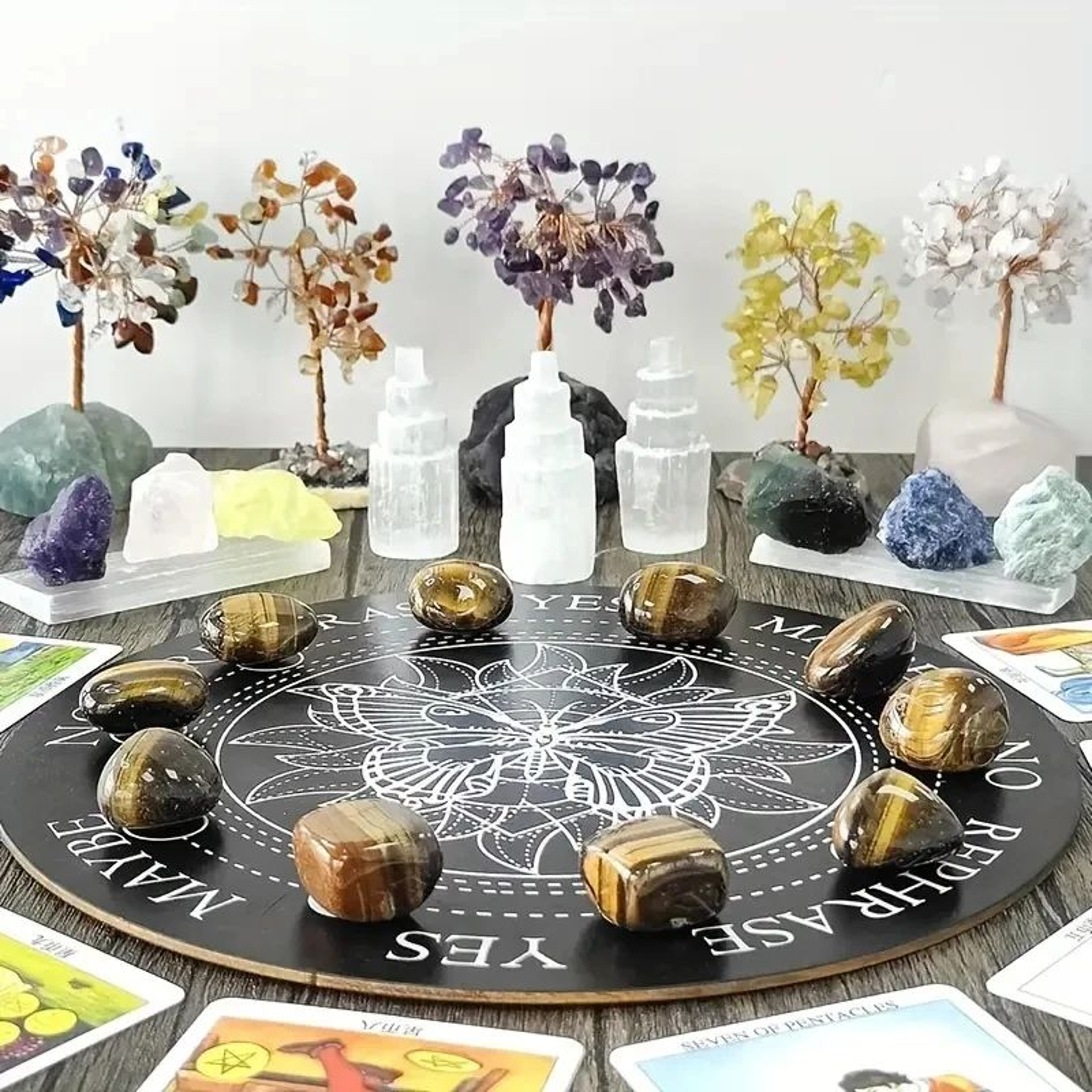 Tiger Eye Tumbled Crystal Stones  Polished Natural Gemstones For Home Decor  Healing 2