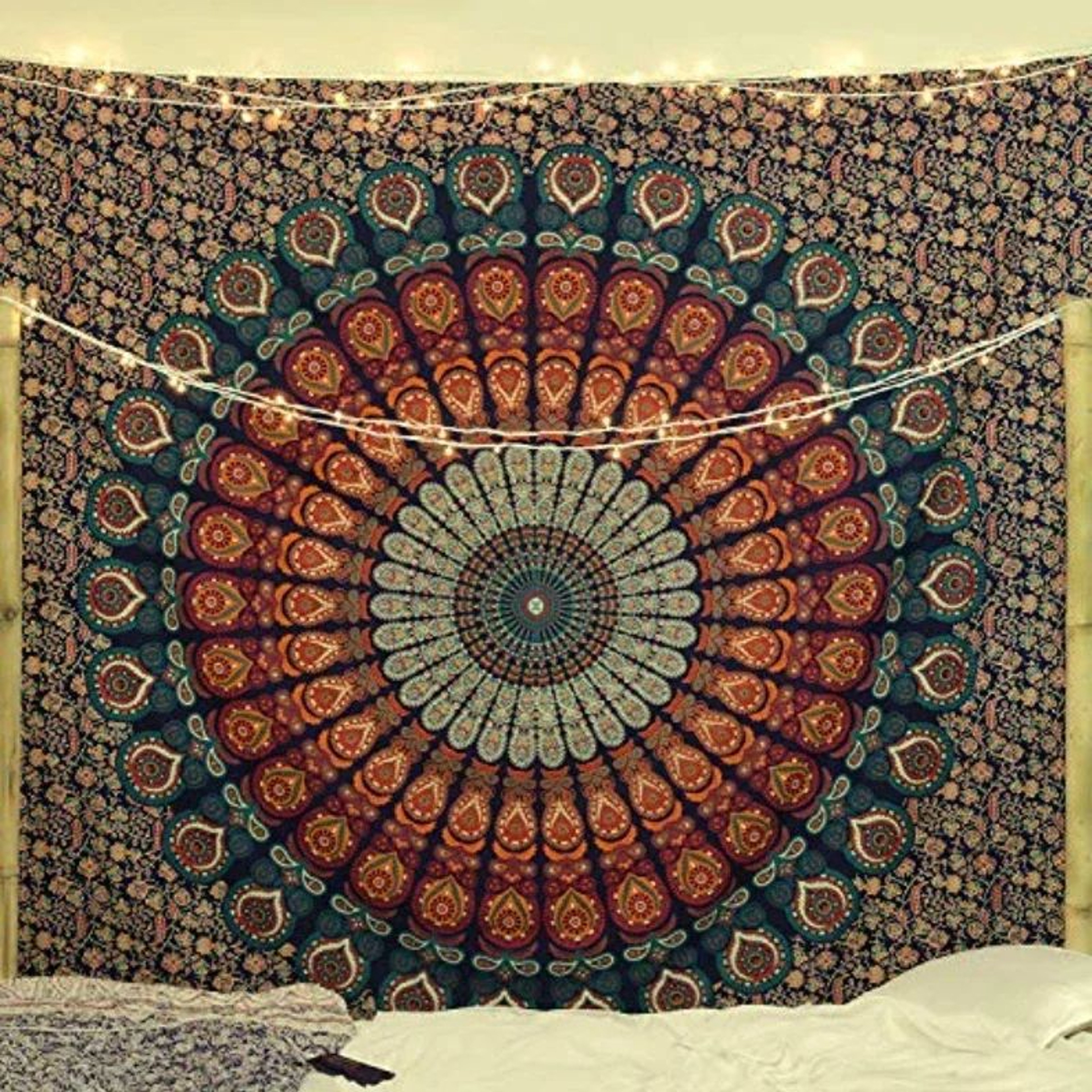 Bohemian Mandala Wall Tapestry  Hippie Psychedelic Fabric Decor For Bedroom  Living Space 8
