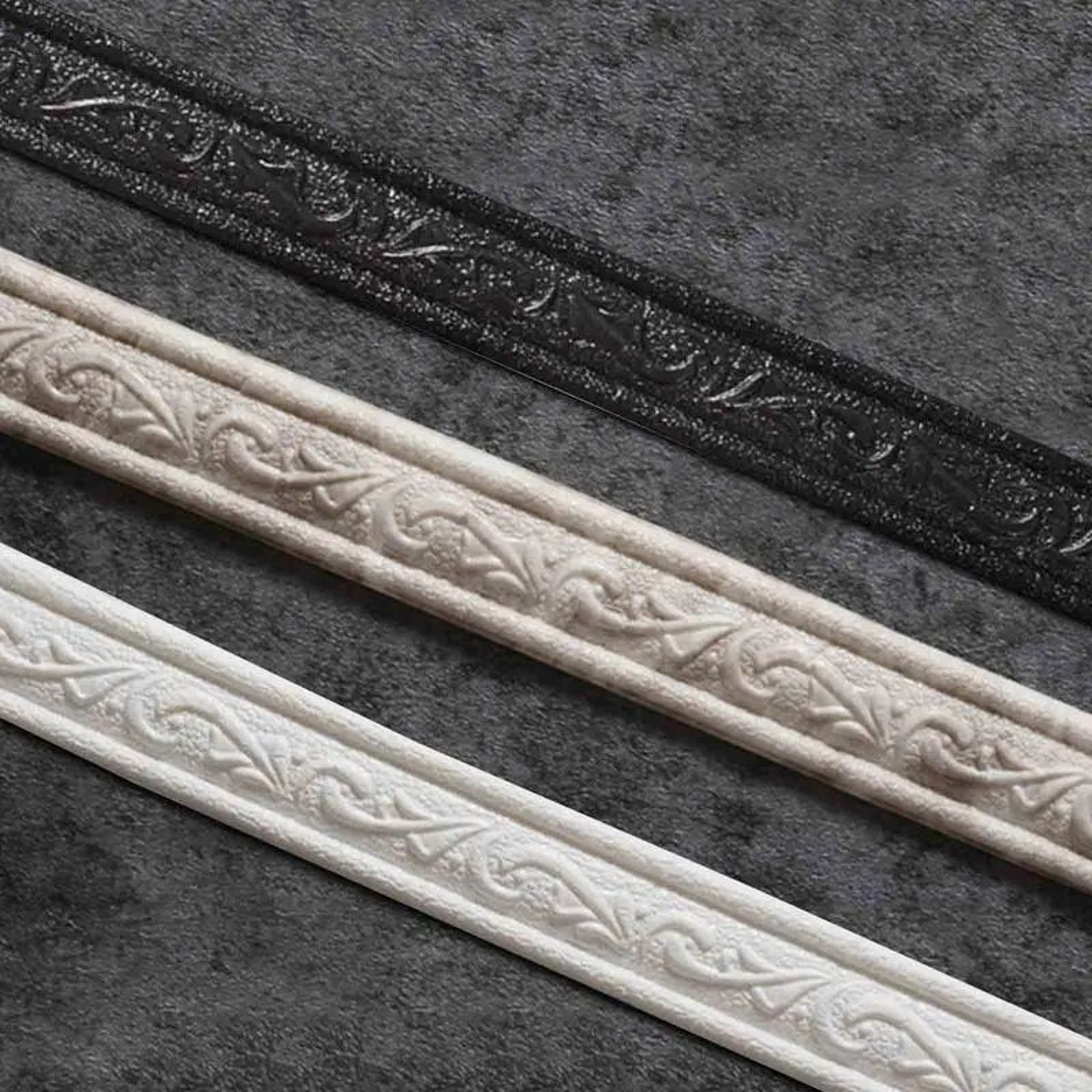 3D SelfAdhesive Foam Wall Edge Trim  Waterproof Flexible Molding Strip 0