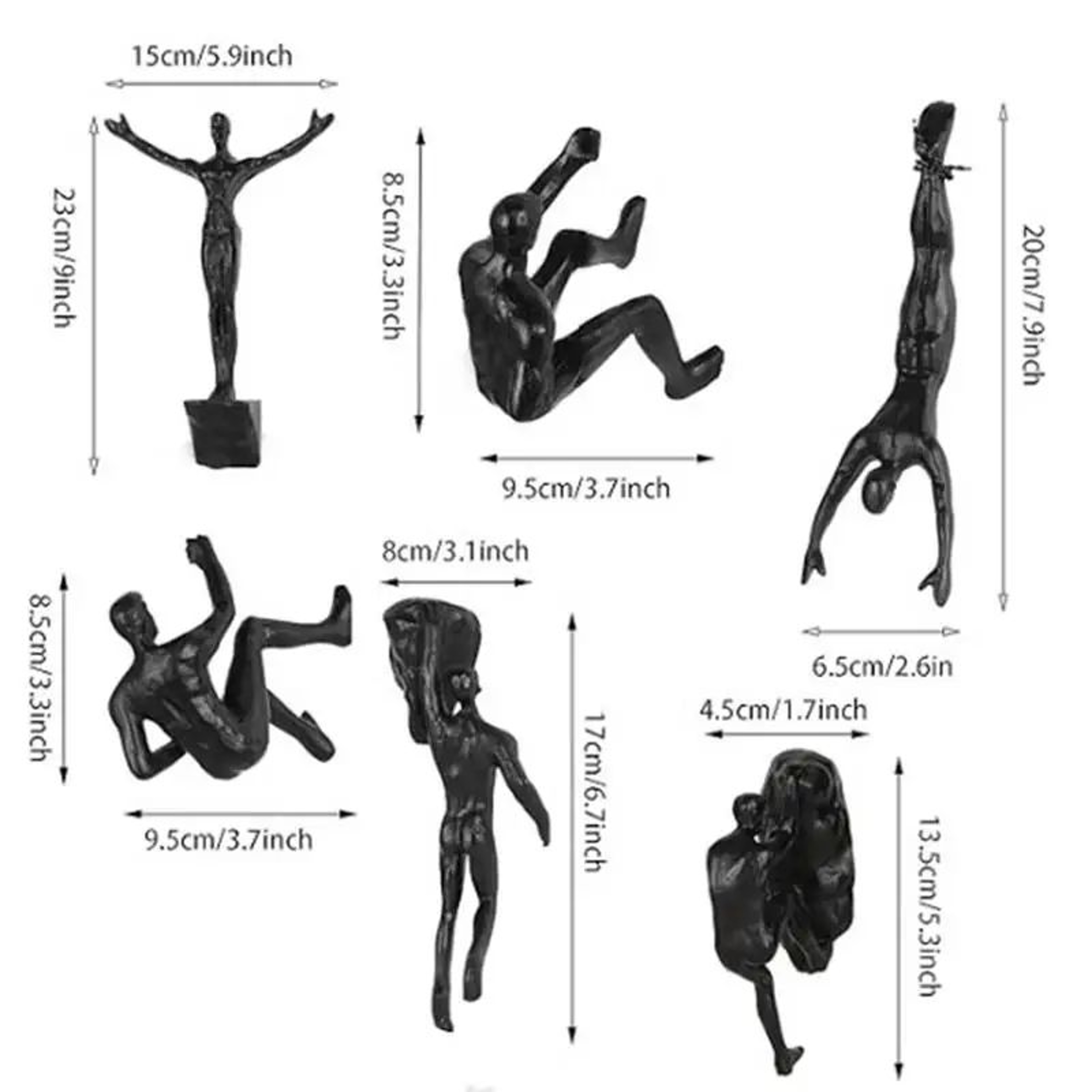 Rock Climbing Man Resin Wall Sculpture  3D Adventure Wall Art Decor 5