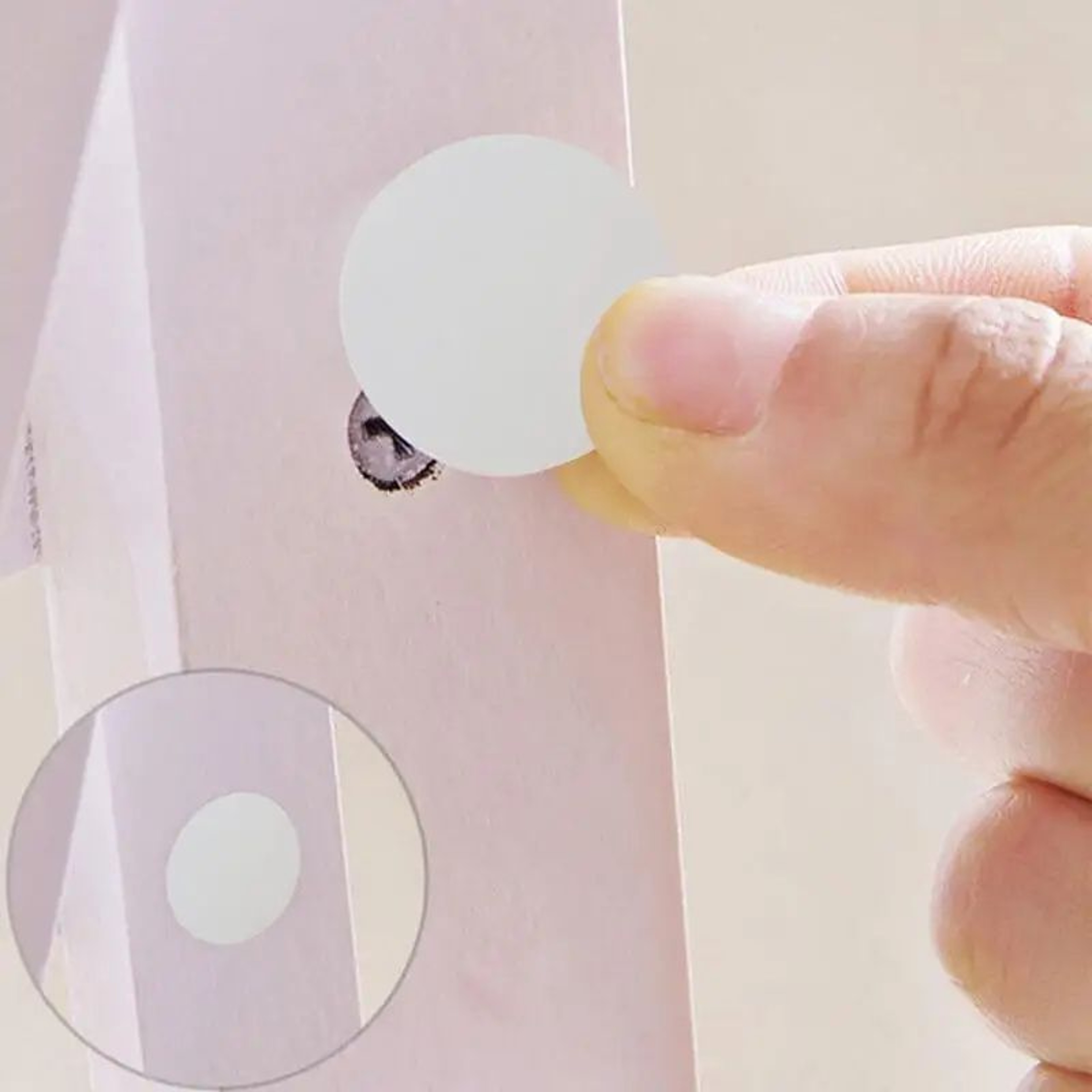 SelfAdhesive Screw Hole Cover Stickers  Wood Grain PVC Furniture Repair Dots 2
