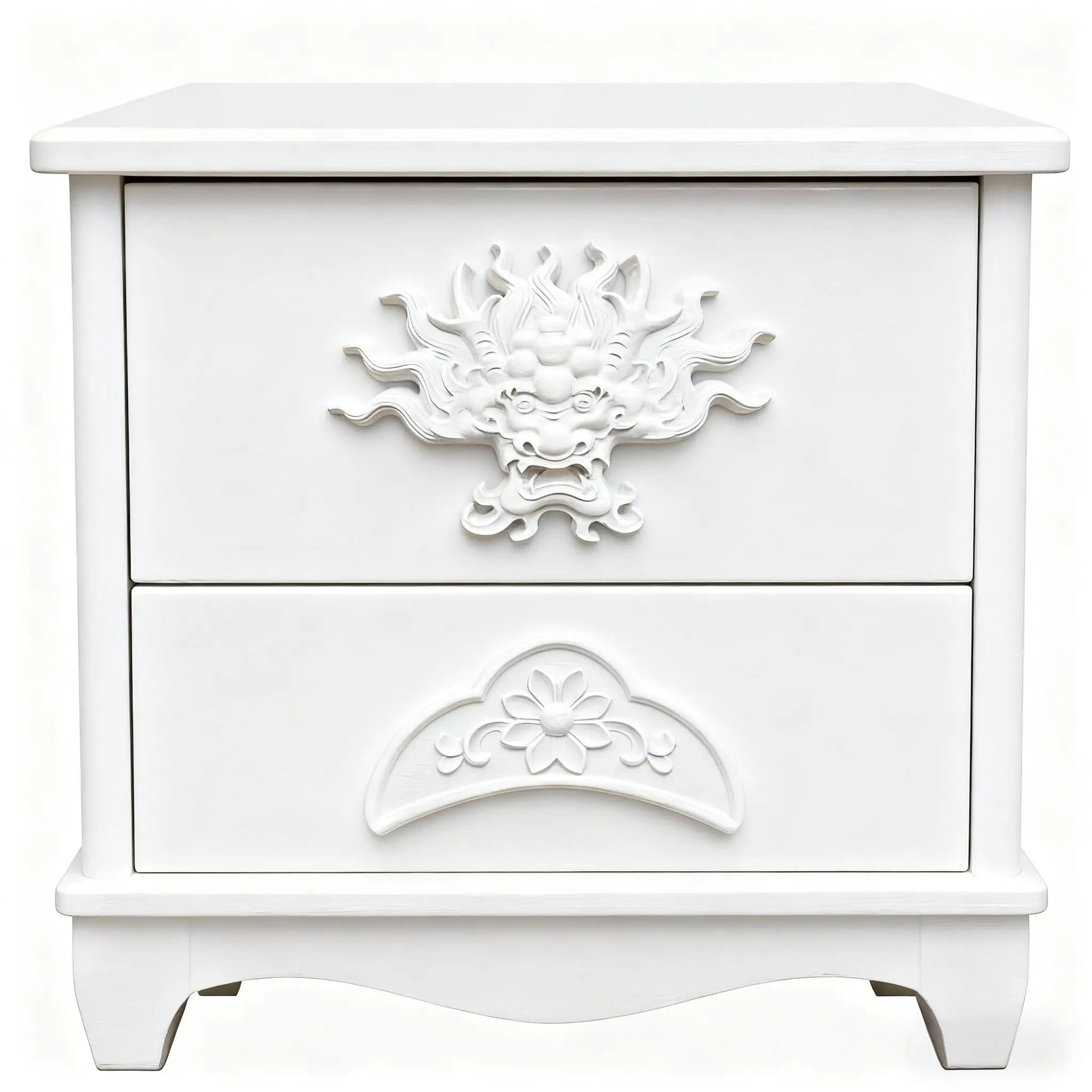 Natural Wood Carved Applique Onlays  Antique Furniture Moulding Decor 1