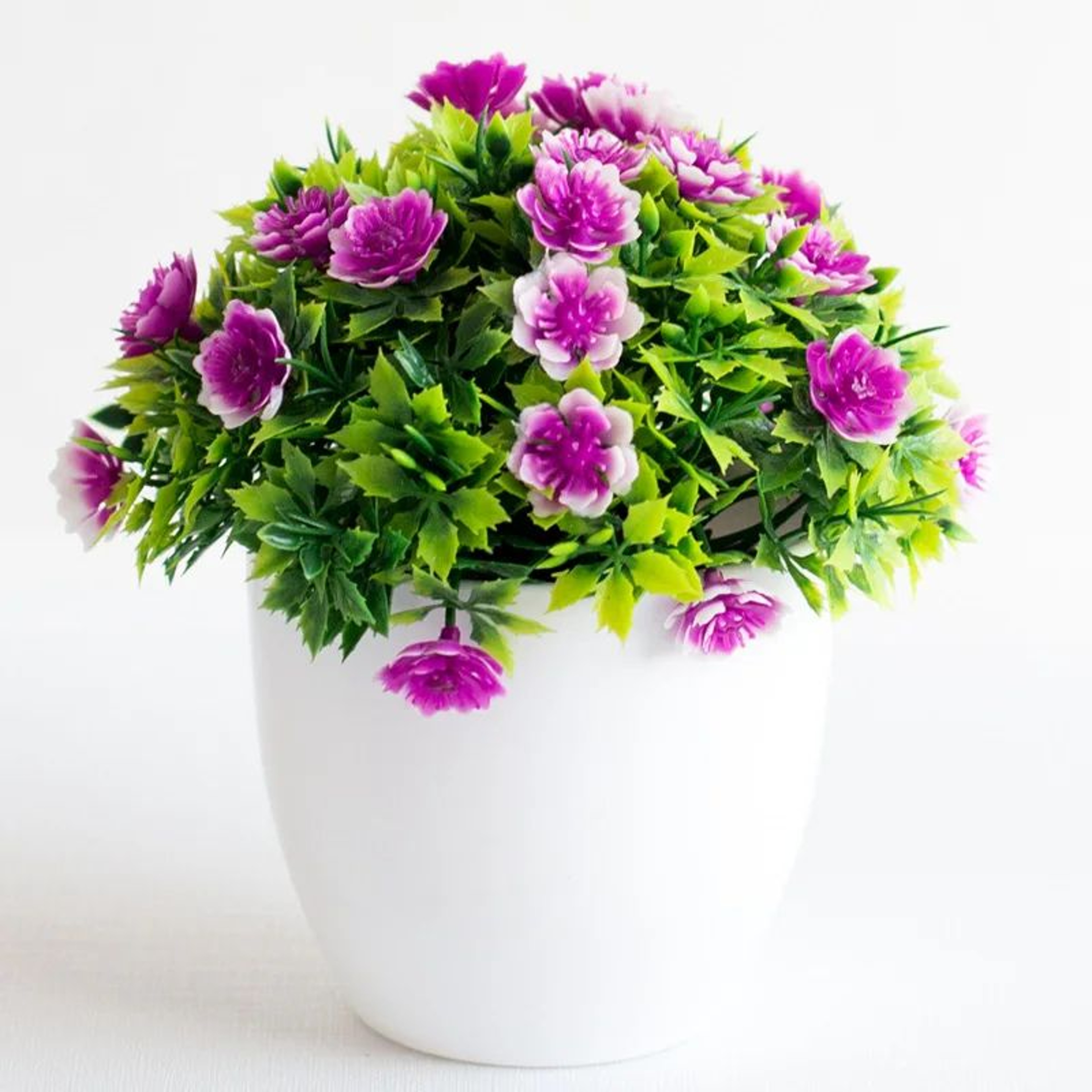 Artificial Green Bonsai Plant  Mini Potted Faux Tree Home Decor 11