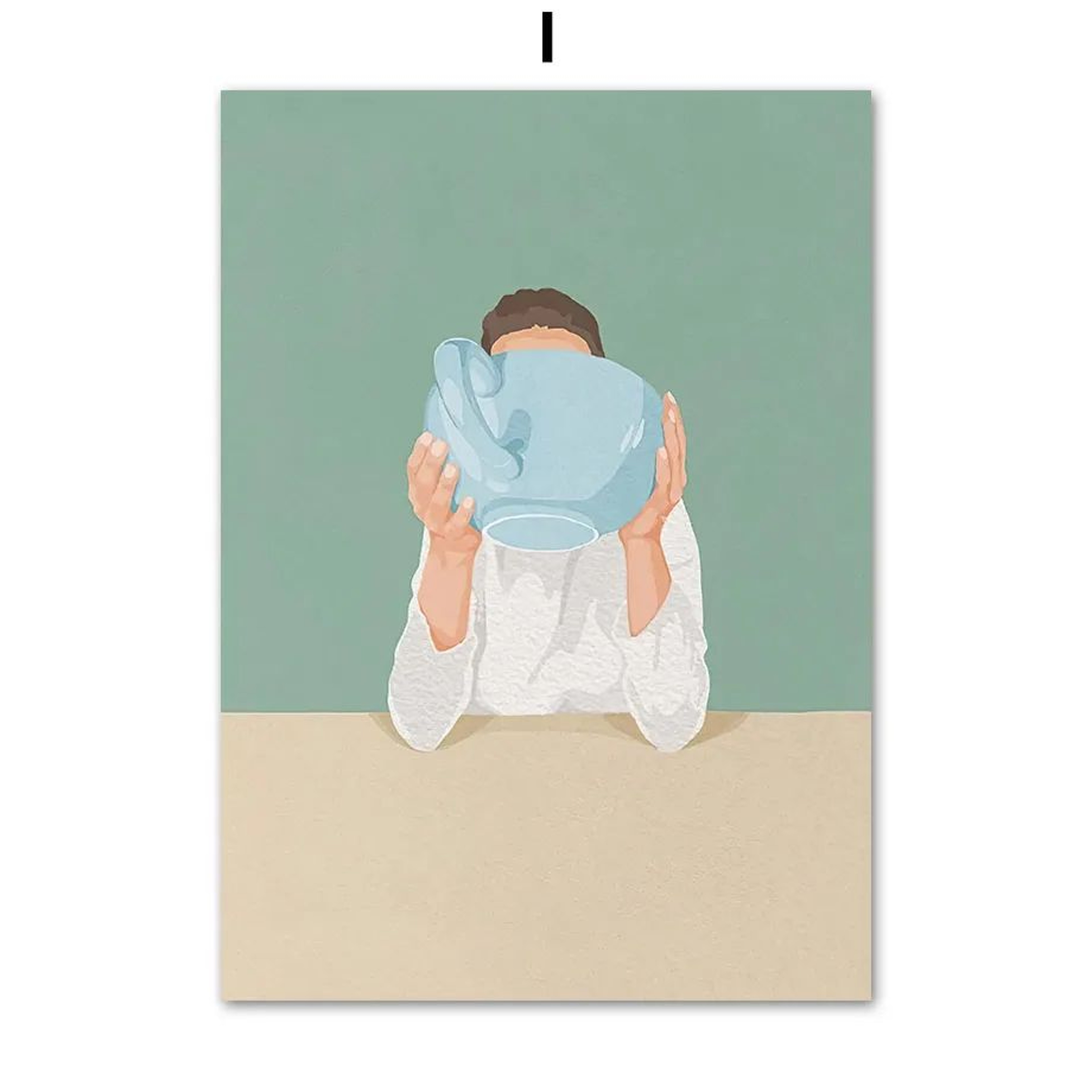 Laundry Girl Canvas Wall Art  Nordic Bathroom Poster Print Home Decor 13