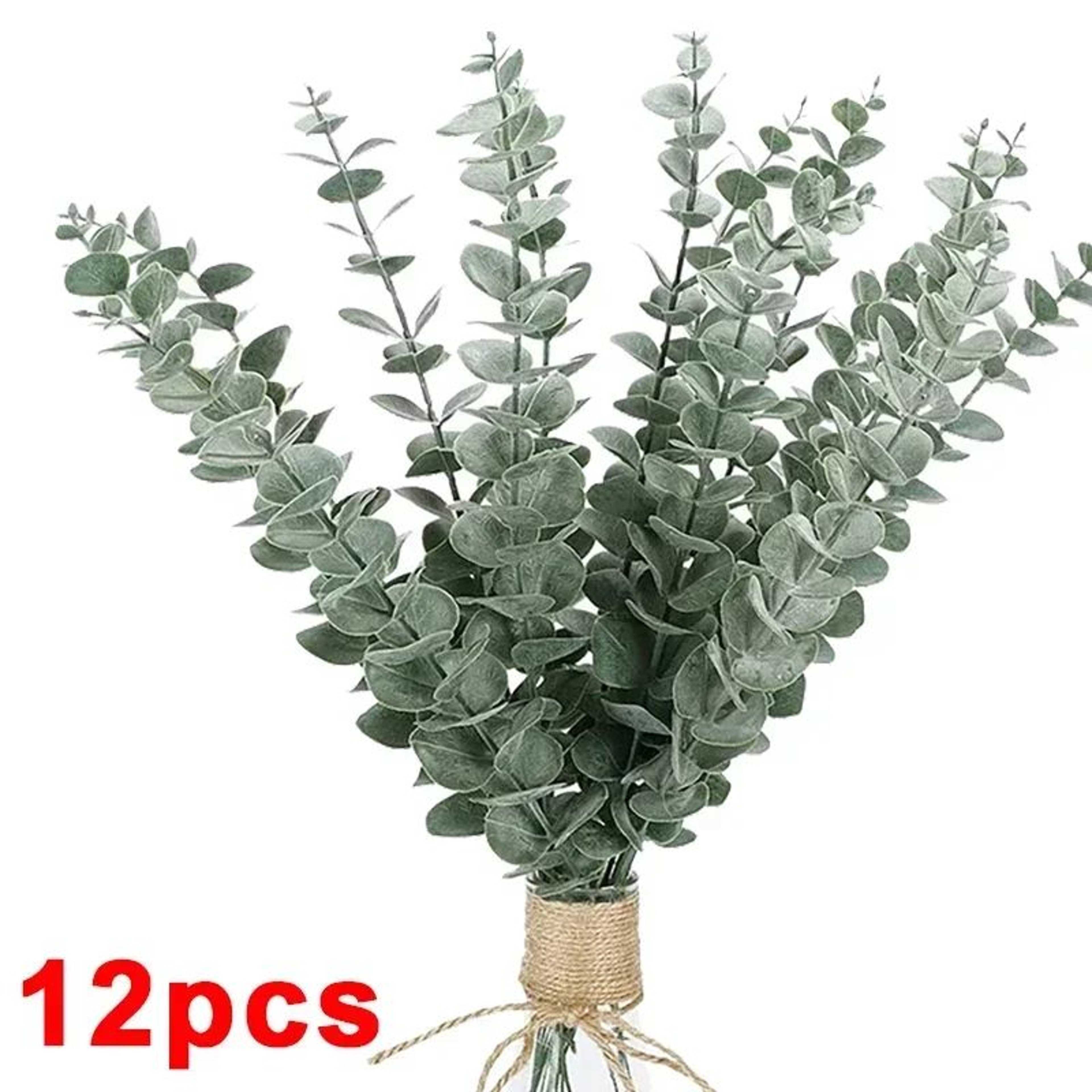 Artificial Eucalyptus Leaf Stems  Realistic Silk Greenery Branches For DIY Bouquets Weddings  Home