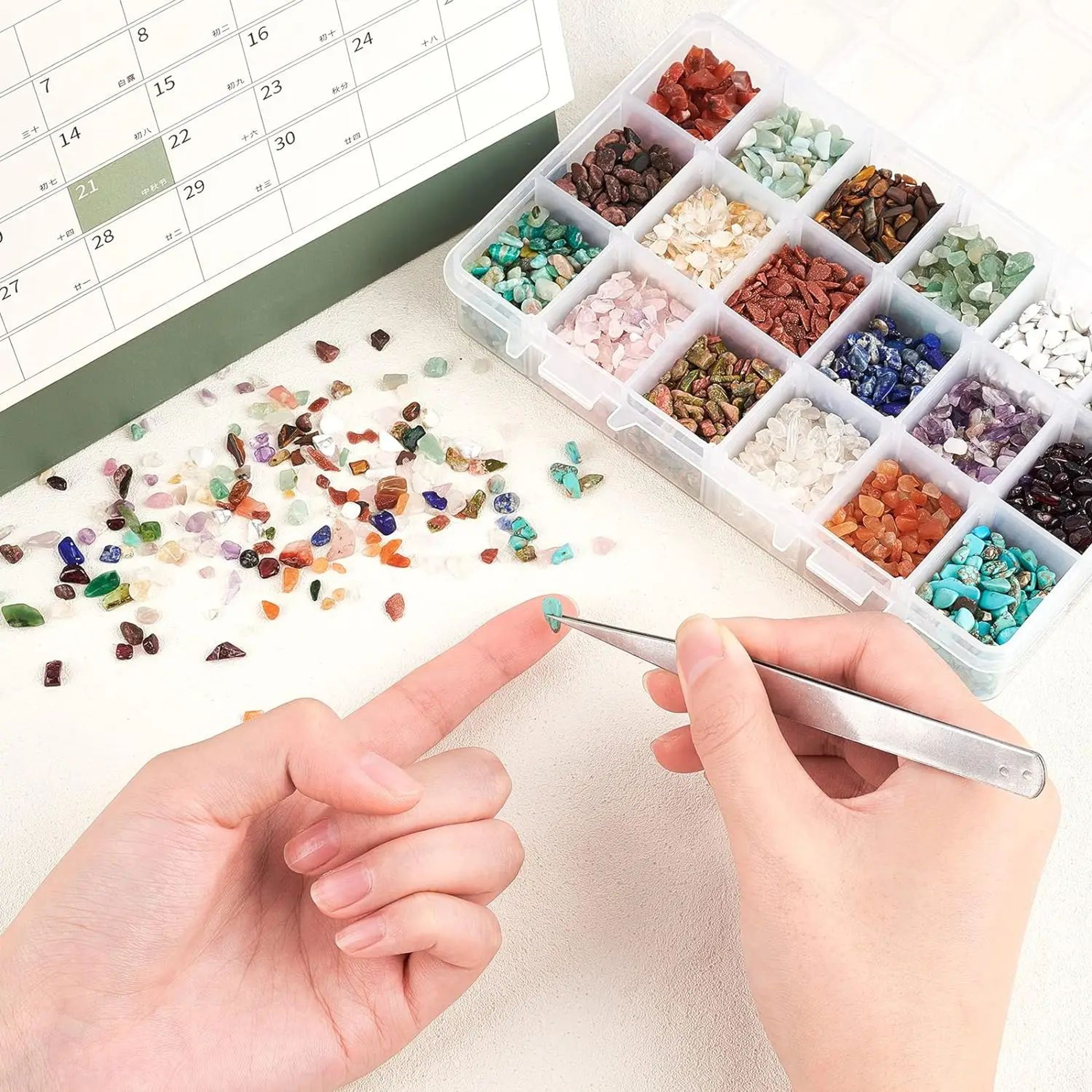 Natural Quartz Crystal Chip Stones  Irregular Healing Gravel For Aquarium Feng Shui  DIY Decor 2