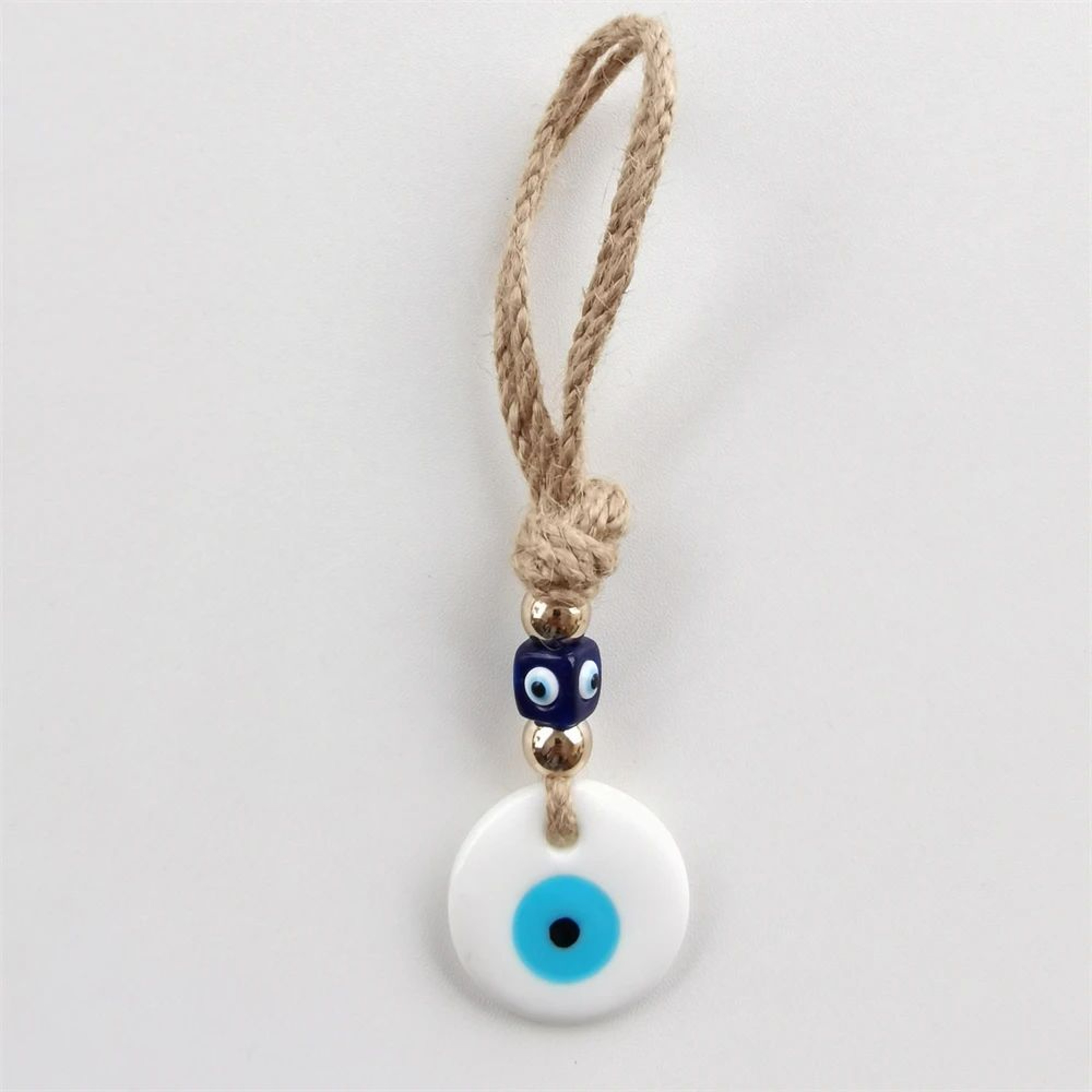 Handcrafted Evil Eye Glass Wall Hanging  Blue Eye Protection Pendant For Home Decor 7