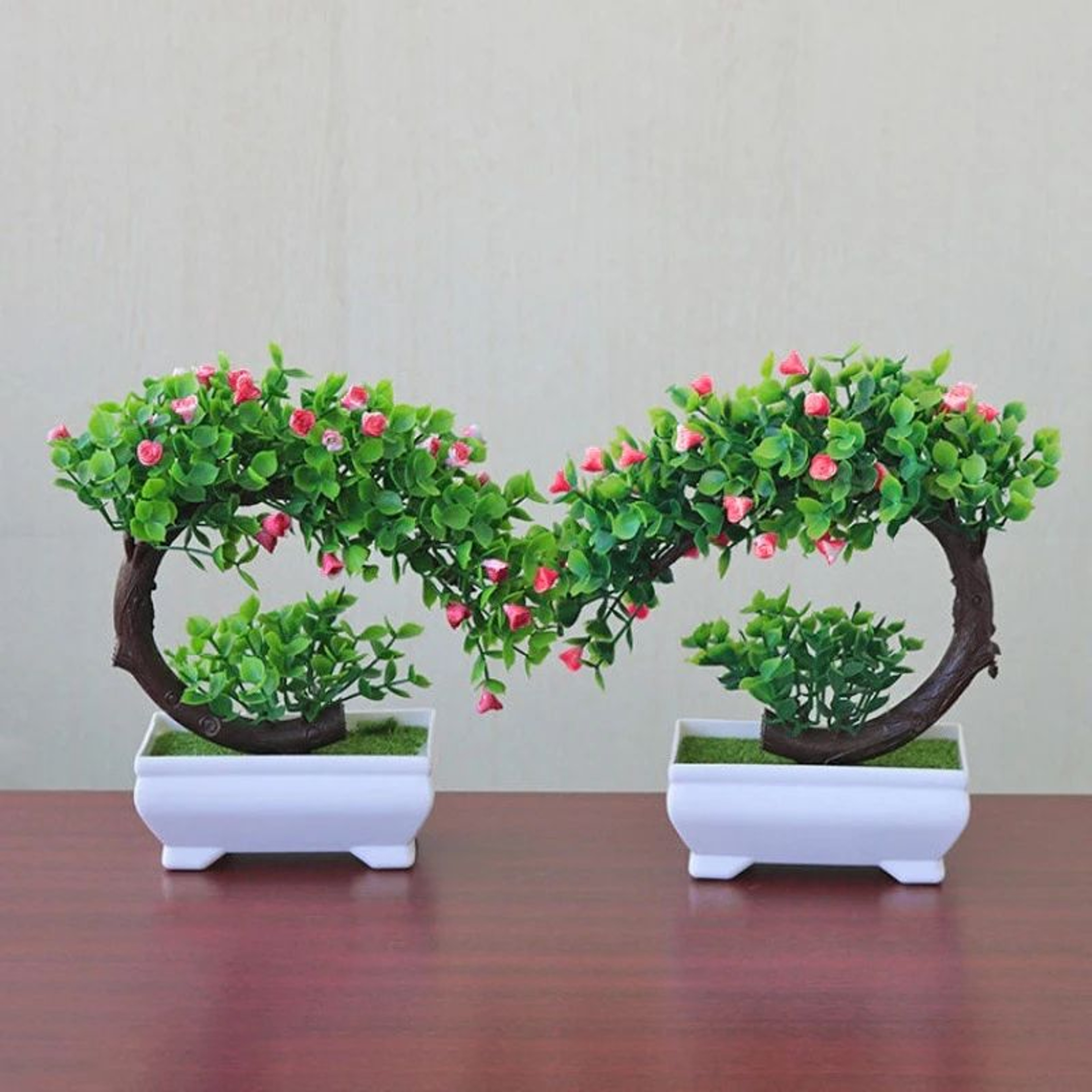 Artificial Bonsai Potted Plant  Realistic Mini Tree Decor For Home Office  Garden Display 3