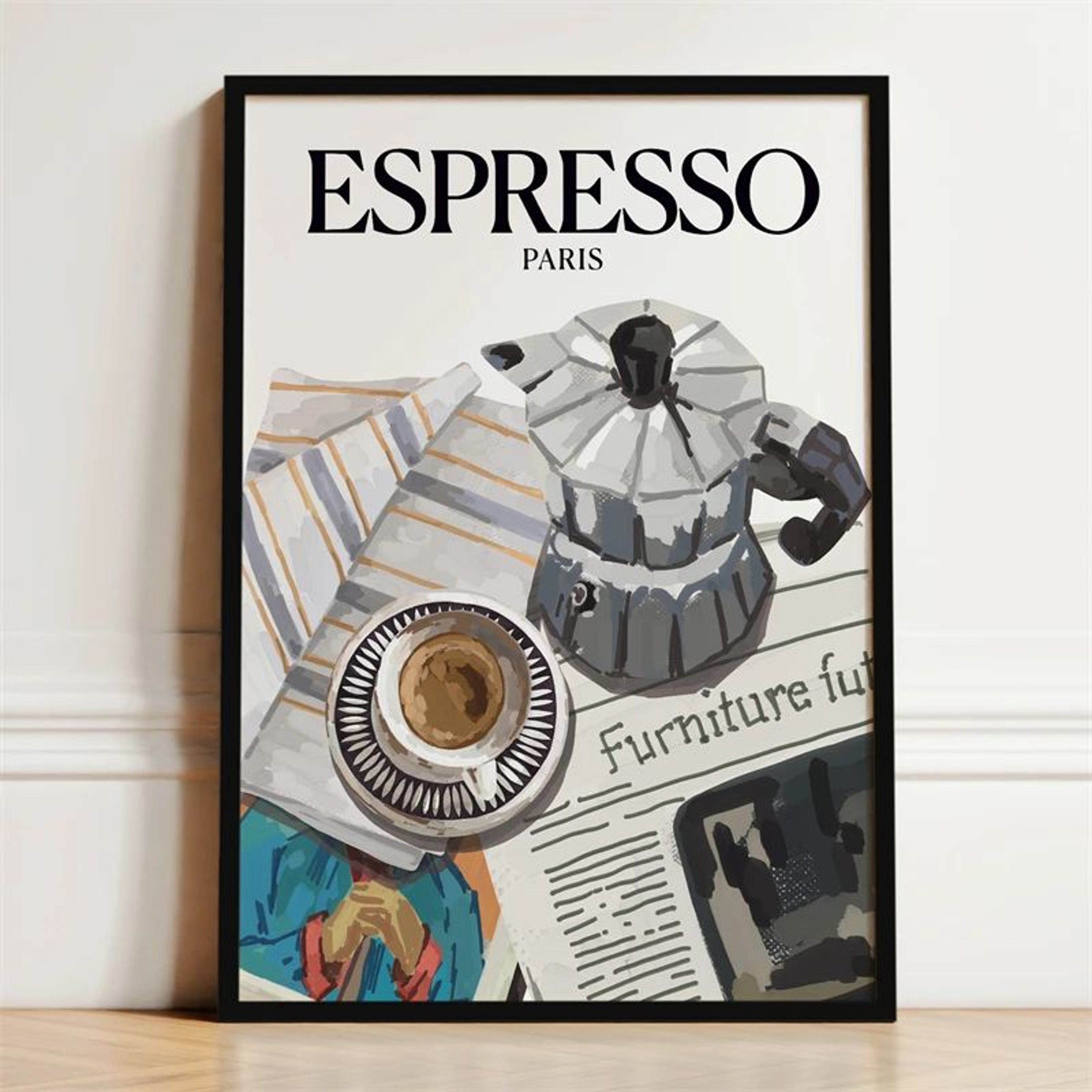 Parisian Bistro Canvas Wall Art  Lemon Wine  Oyster French Breakfast Poster For Kitchen  Cafe Decor 4