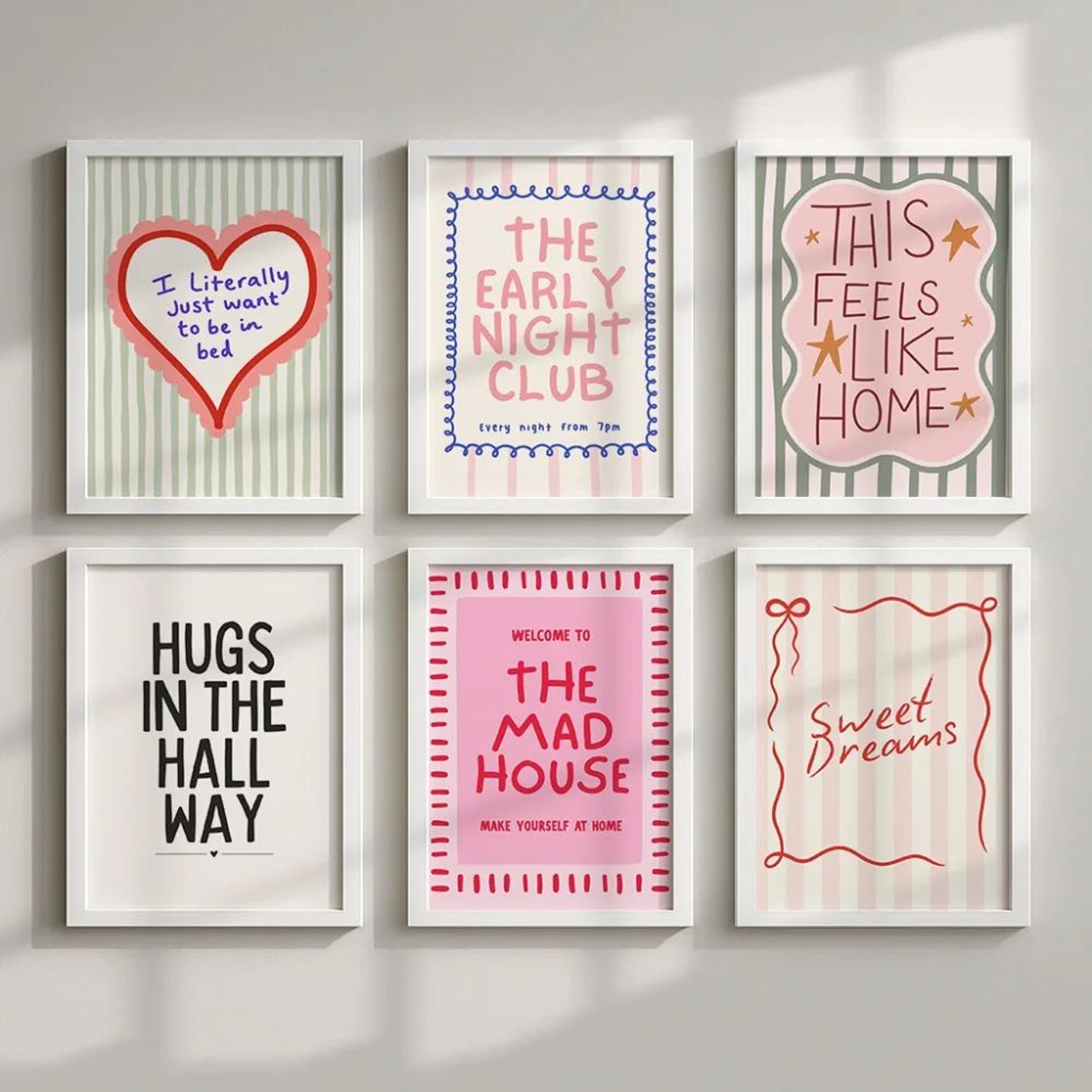 Vibrant Quote Canvas Wall Art Set  Modern Typography Prints For Playful Home Decor 2