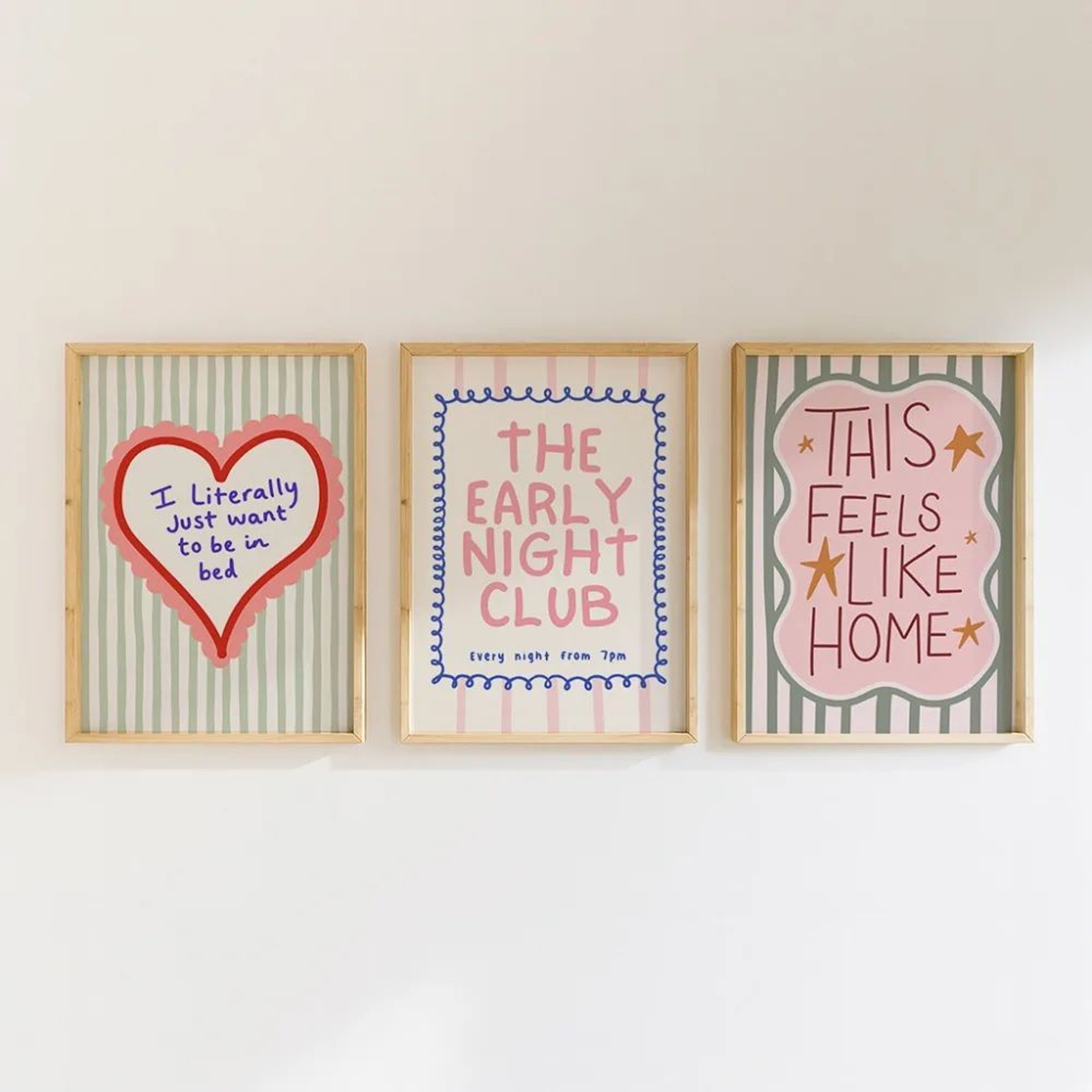 Vibrant Quote Canvas Wall Art Set  Modern Typography Prints For Playful Home Decor 5