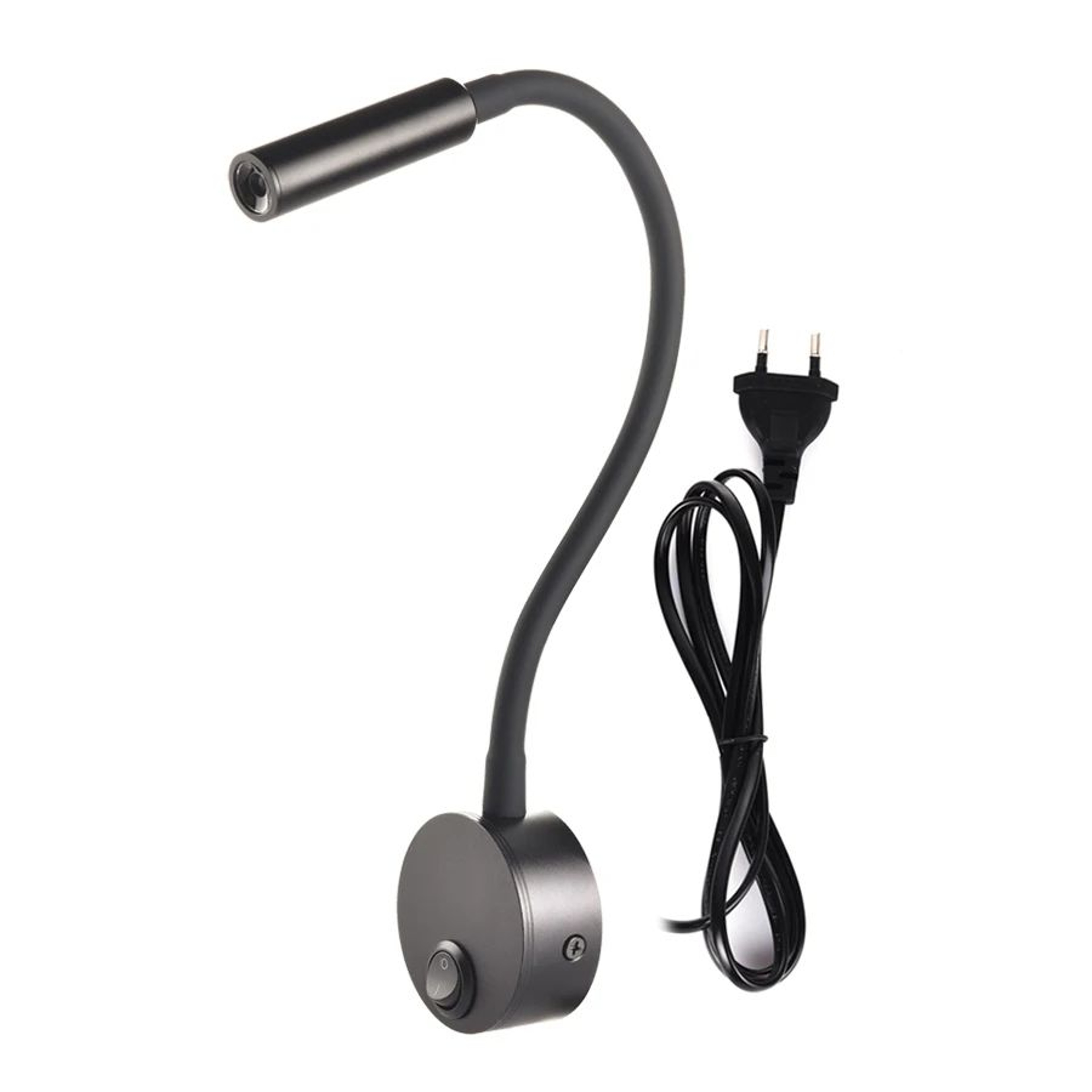 Modern LED Gooseneck Wall Reading Lamp  Flexible Clamp Sconce Light With Switch For Bedside Use 0