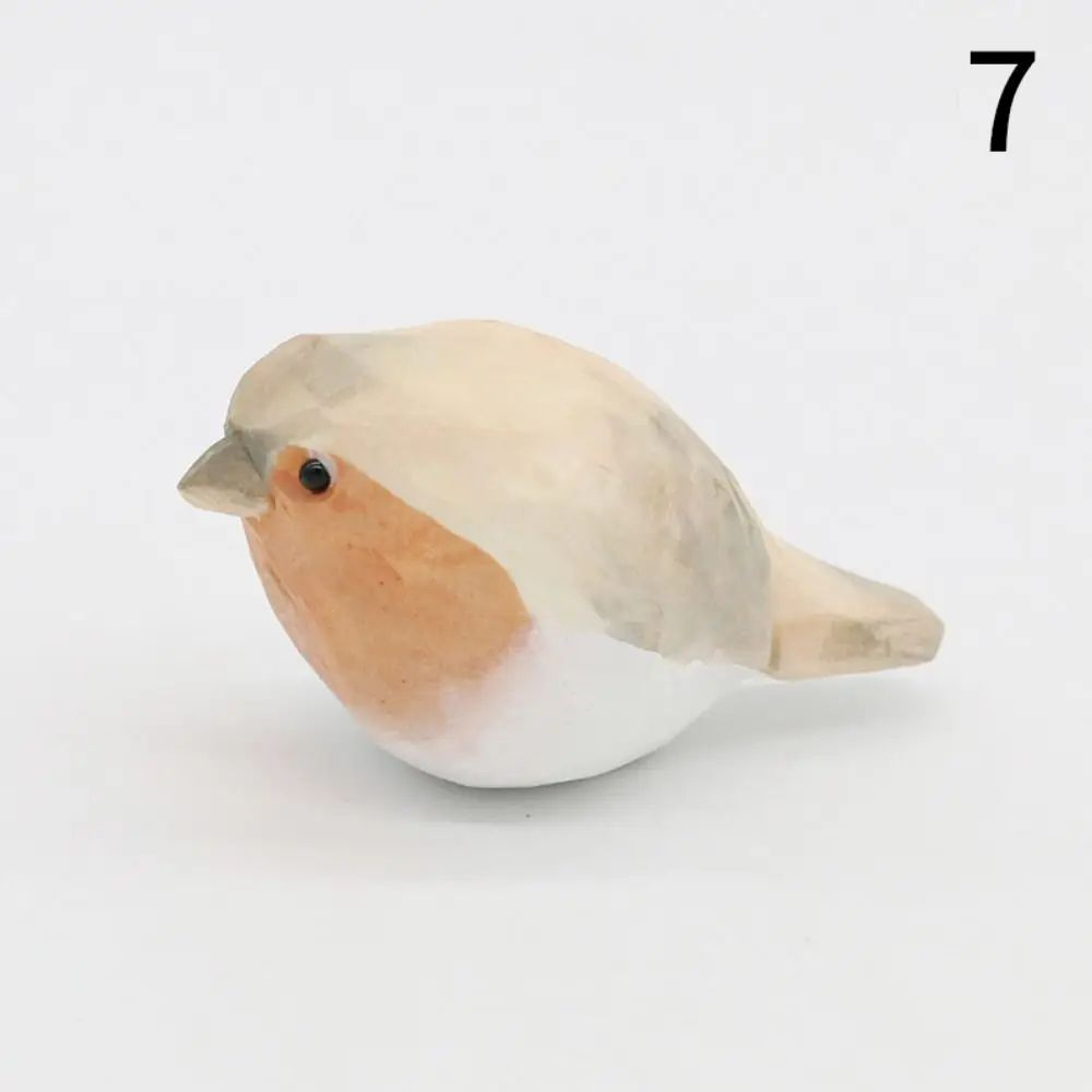 Handmade Wooden Bird Figurine  Nordic Style HandCarved Basswood Bird Decor Gift 12
