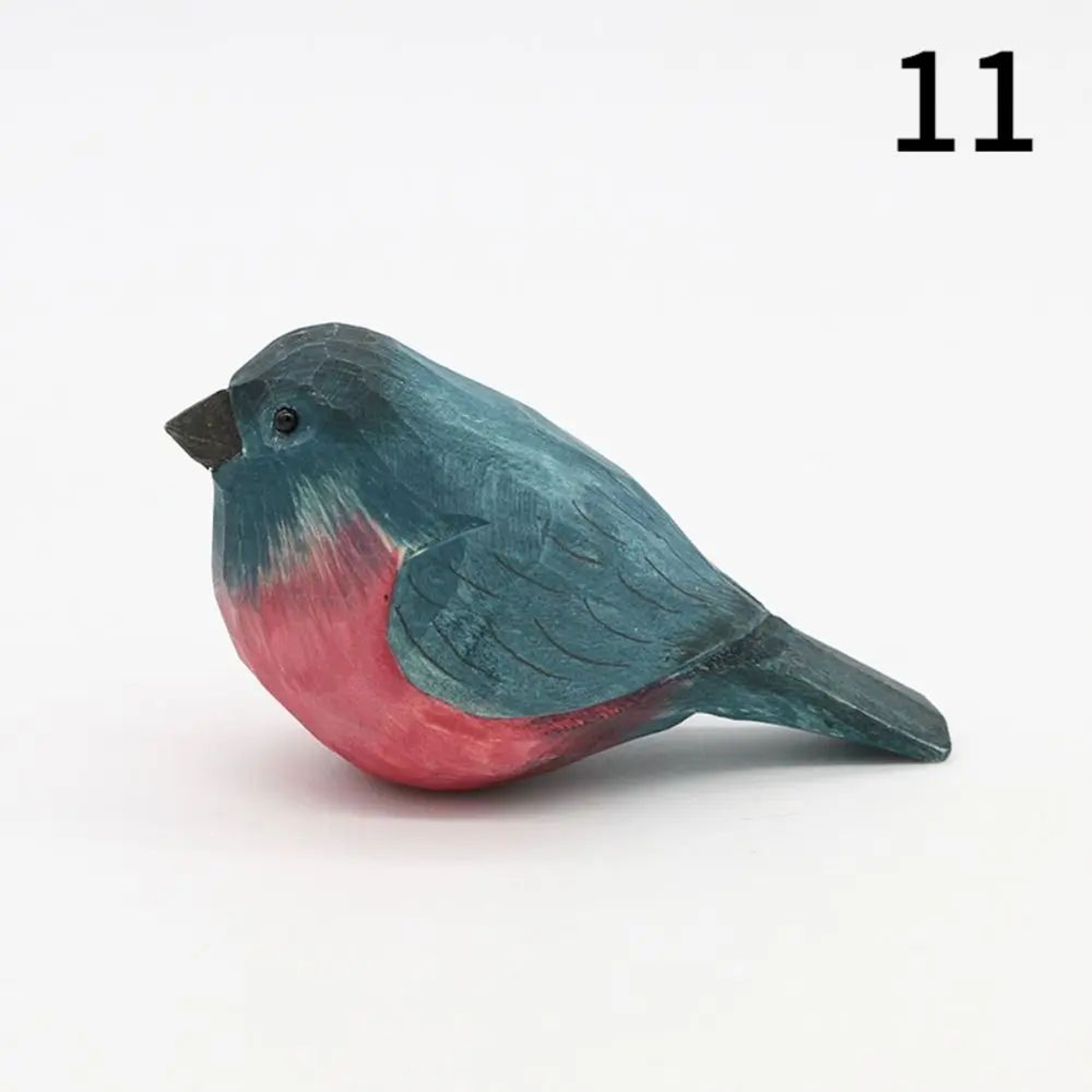 Handmade Wooden Bird Figurine  Nordic Style HandCarved Basswood Bird Decor Gift 16