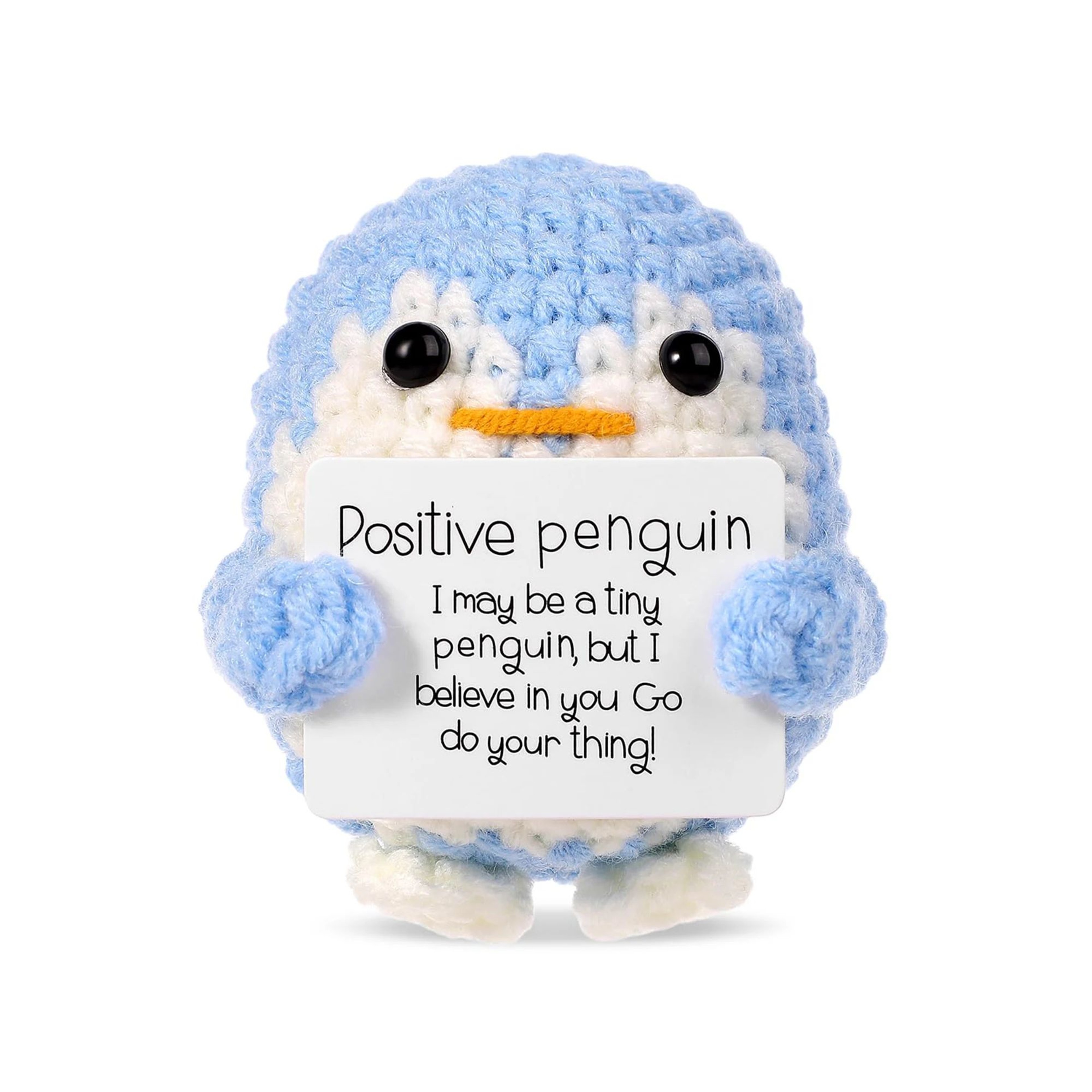 Handmade Crochet Plush Emotional Support Gift  Cute Mini Desk Decor  Comfort Companion 7