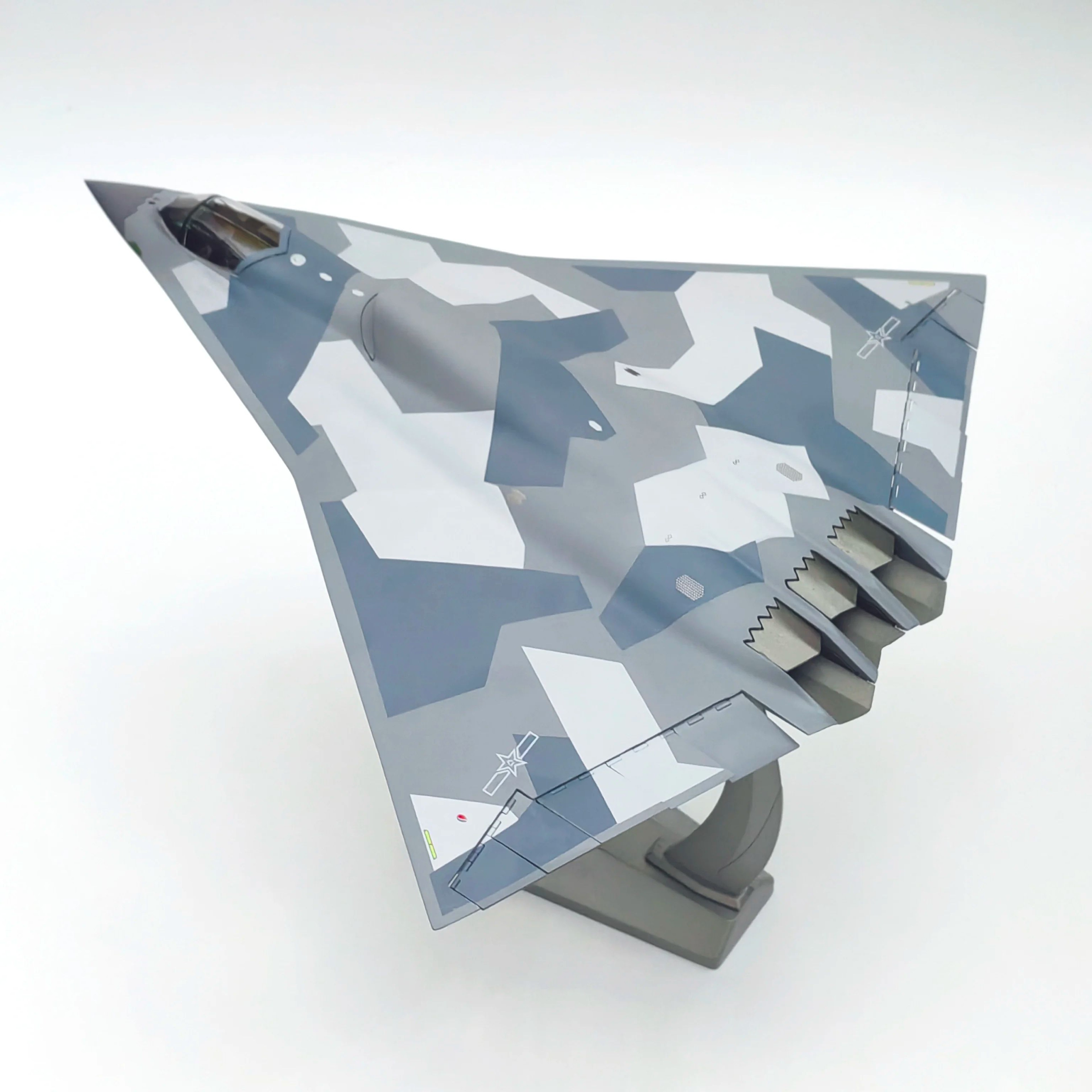 SkyForge J36 172 Scale Metal Model Airplane With Display Base  Collectible Military Jet Replica For 5