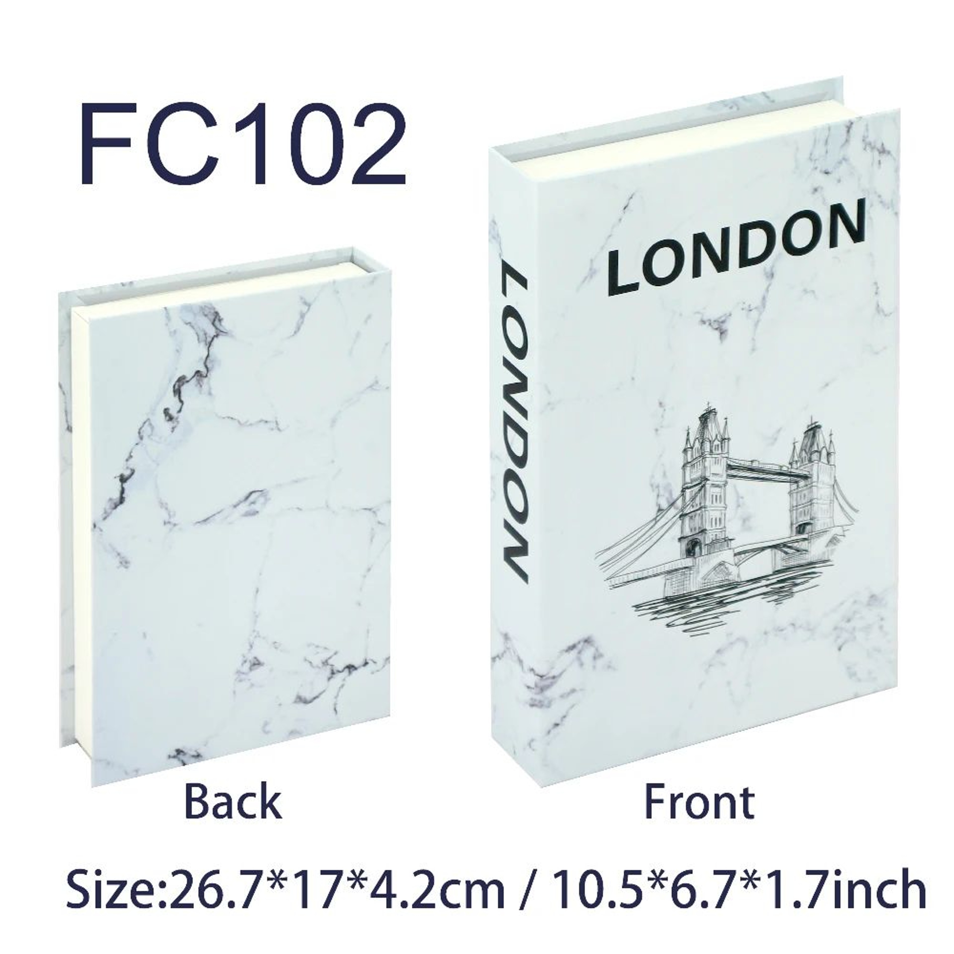 Luxury Decorative Fake Book Storage Box  Modern Coffee Table Organizer For Home  Living Room Decor 24