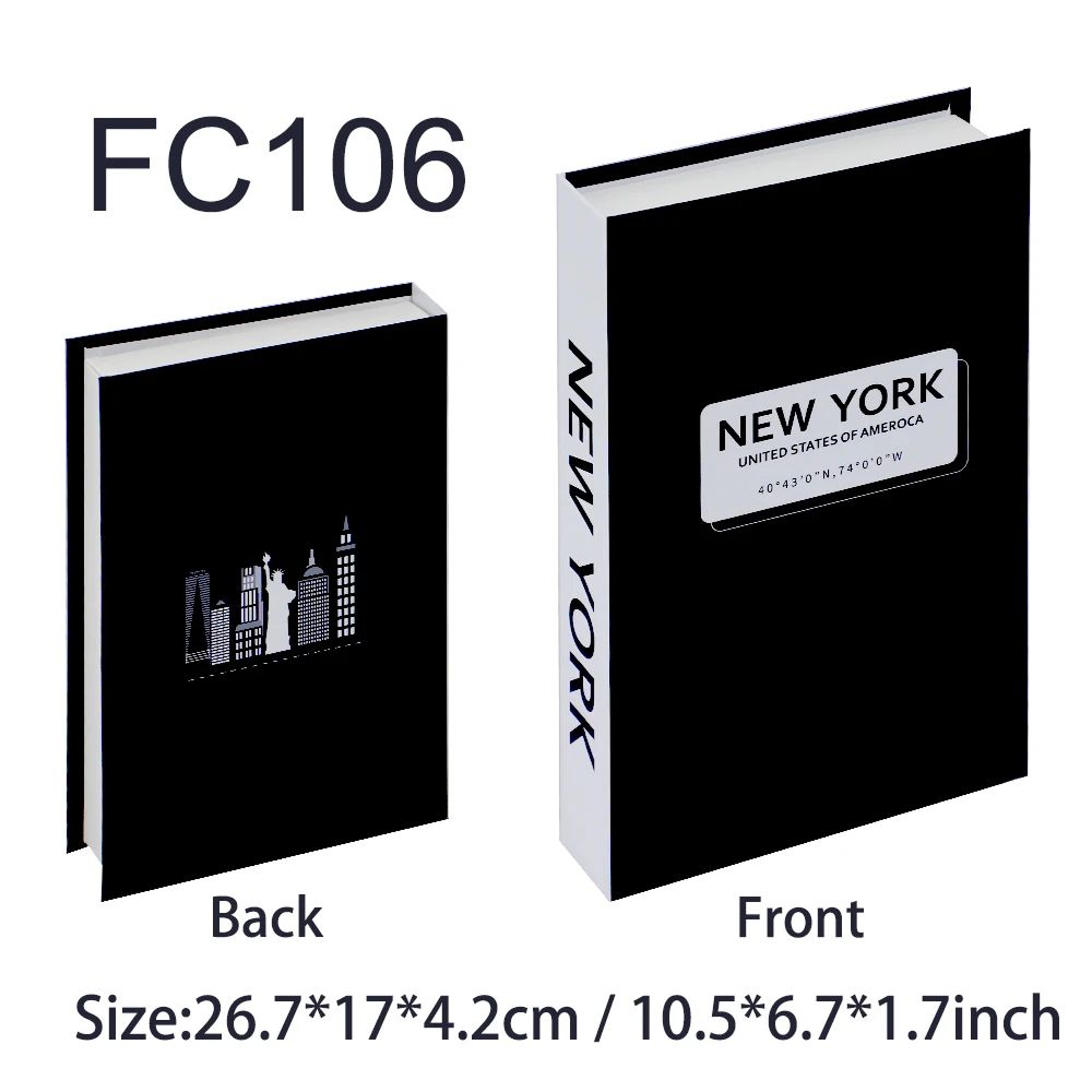 Luxury Decorative Fake Book Storage Box  Modern Coffee Table Organizer For Home  Living Room Decor 28
