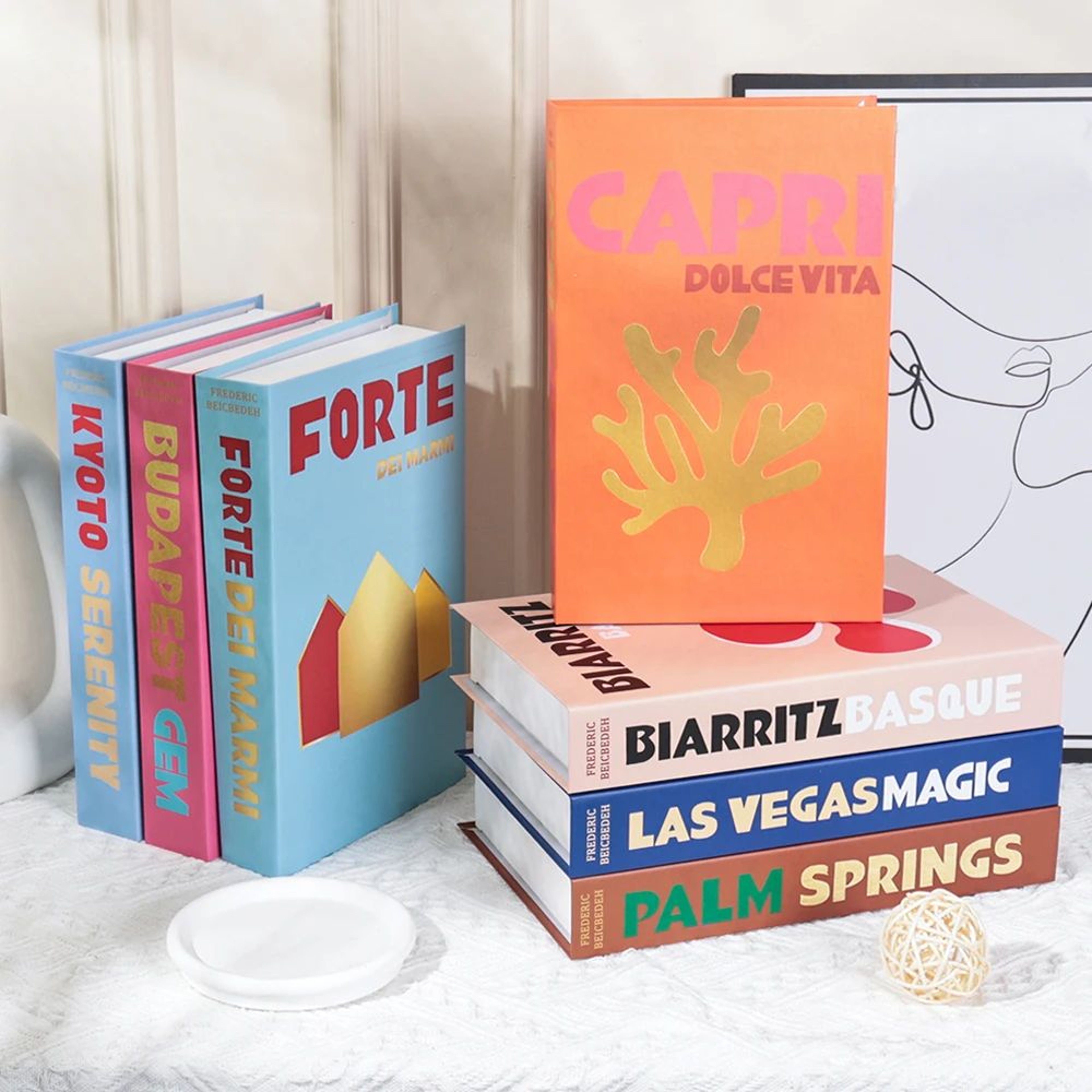 Luxury Decorative Fake Book Set  Modern Coffee Table Prop Books For Stylish Home Decor 3