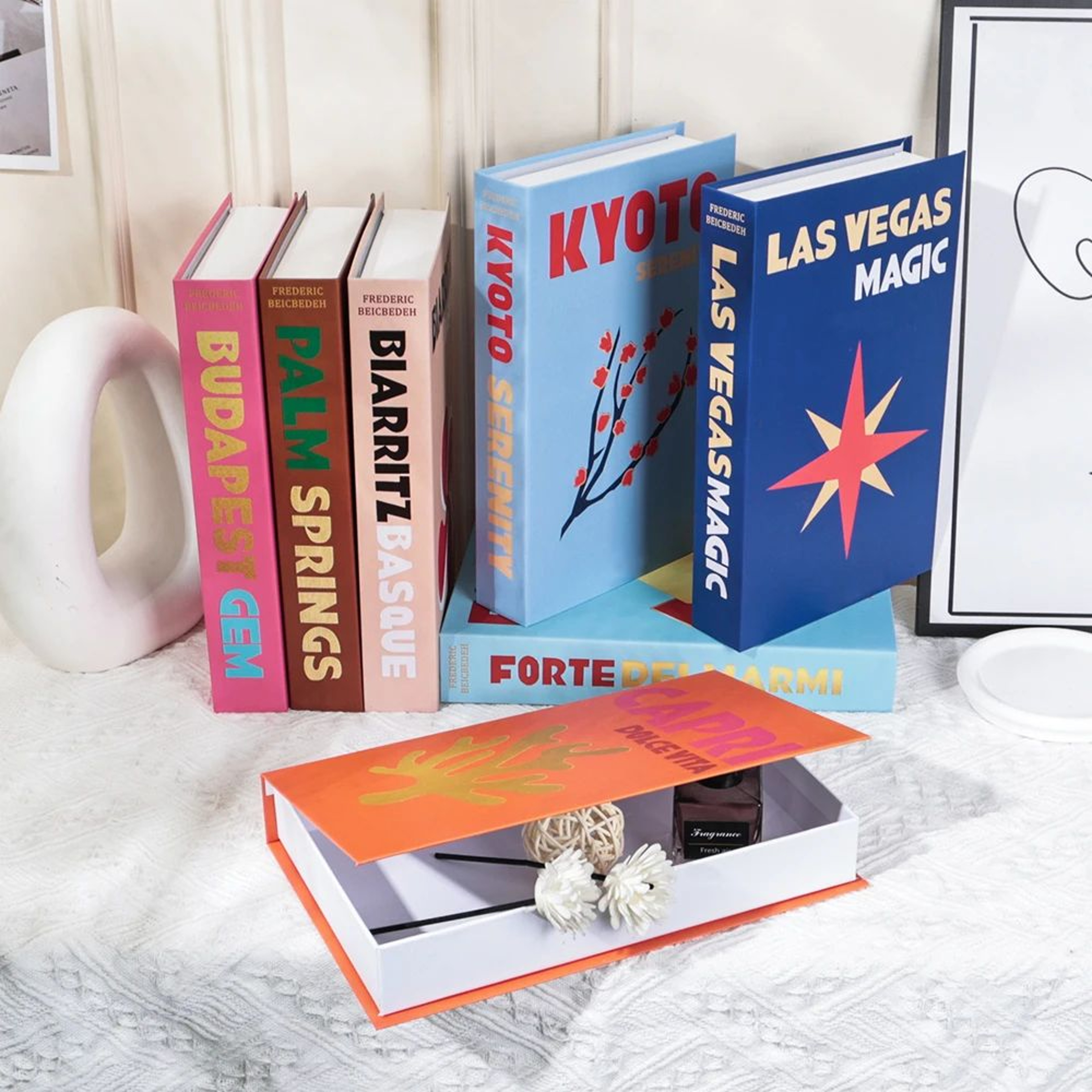 Luxury Decorative Fake Book Set  Modern Coffee Table Prop Books For Stylish Home Decor 0
