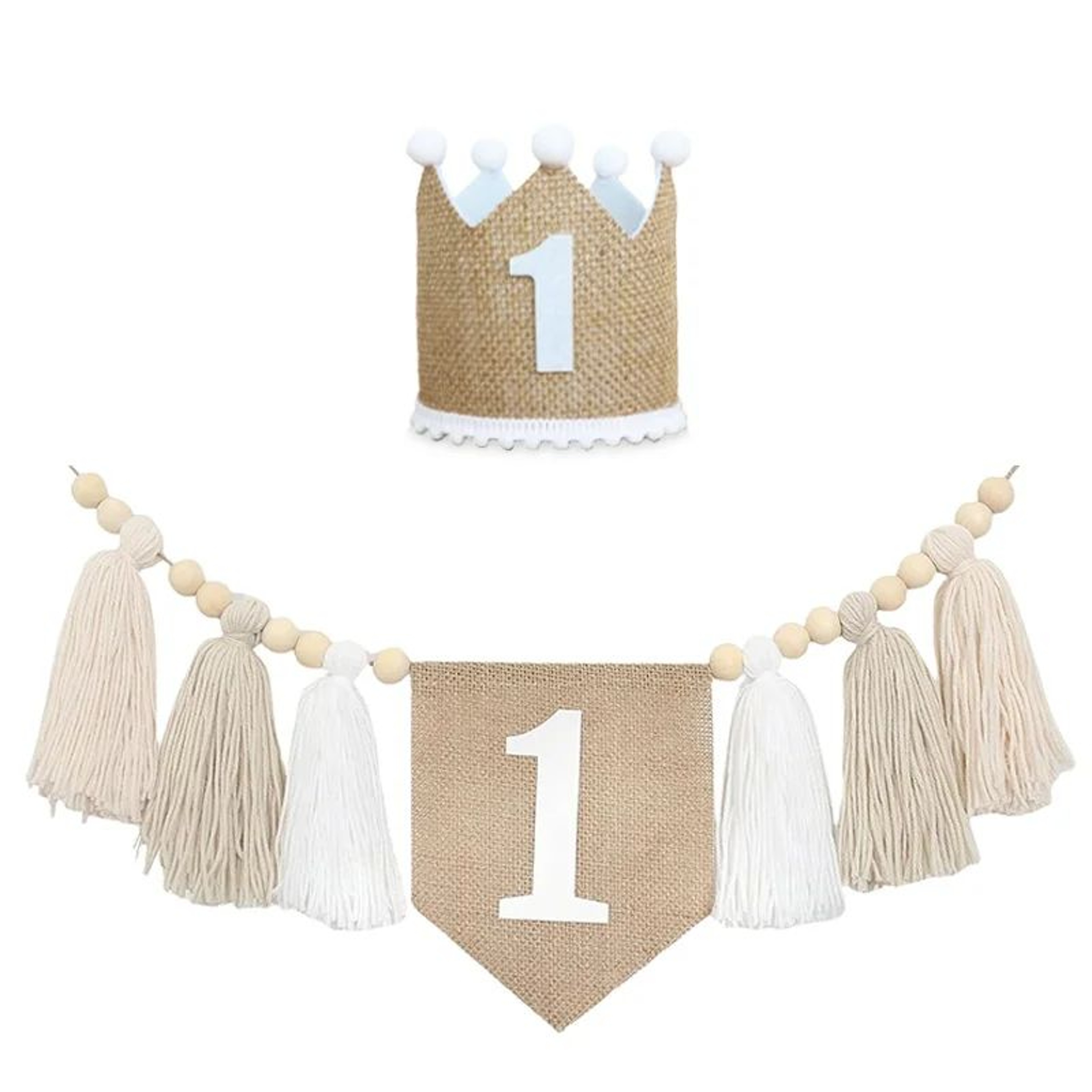 Boho 1st Birthday High Chair Banner  Modern Nursery  Baby Room Party Decoration 7