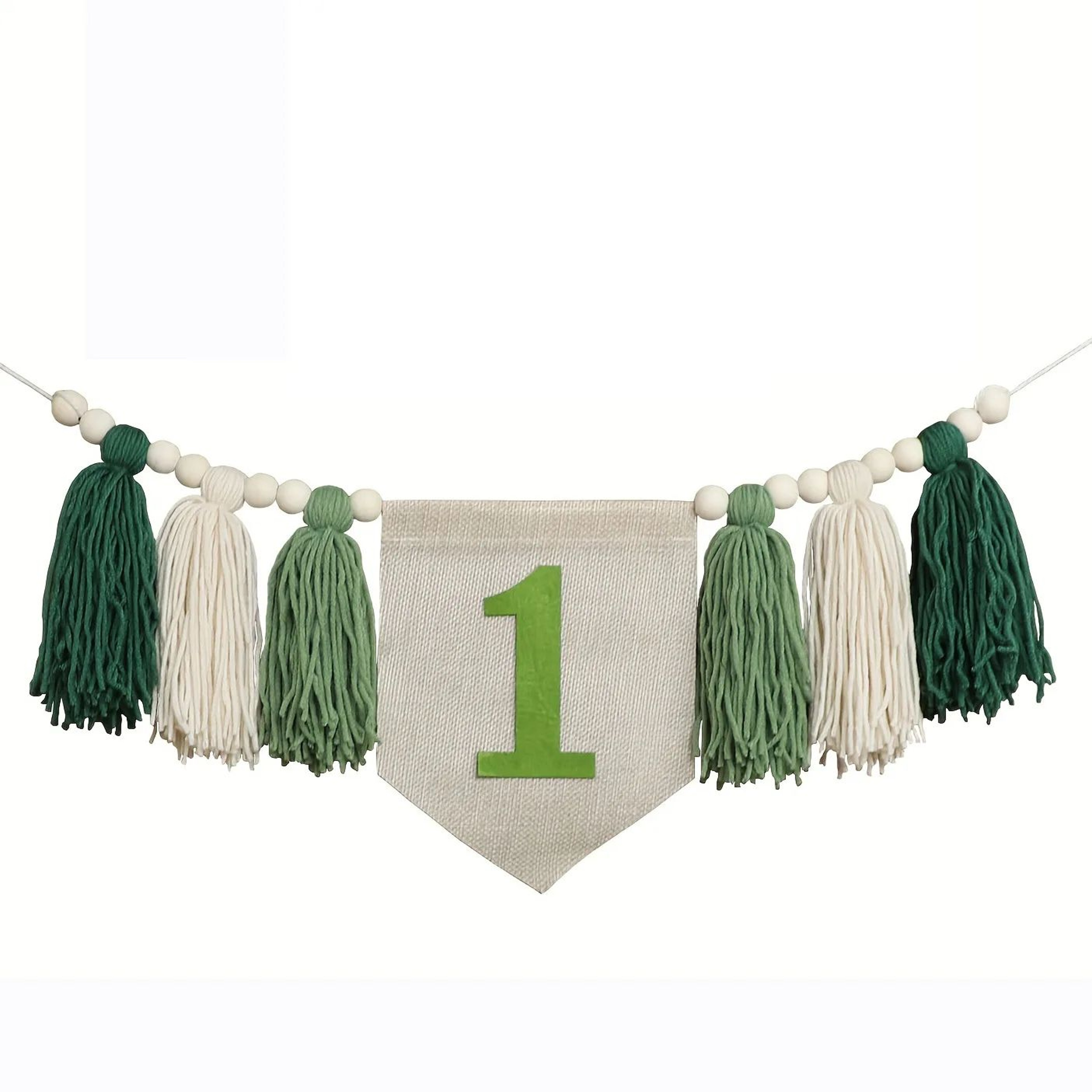 Boho 1st Birthday High Chair Banner  Modern Nursery  Baby Room Party Decoration 24