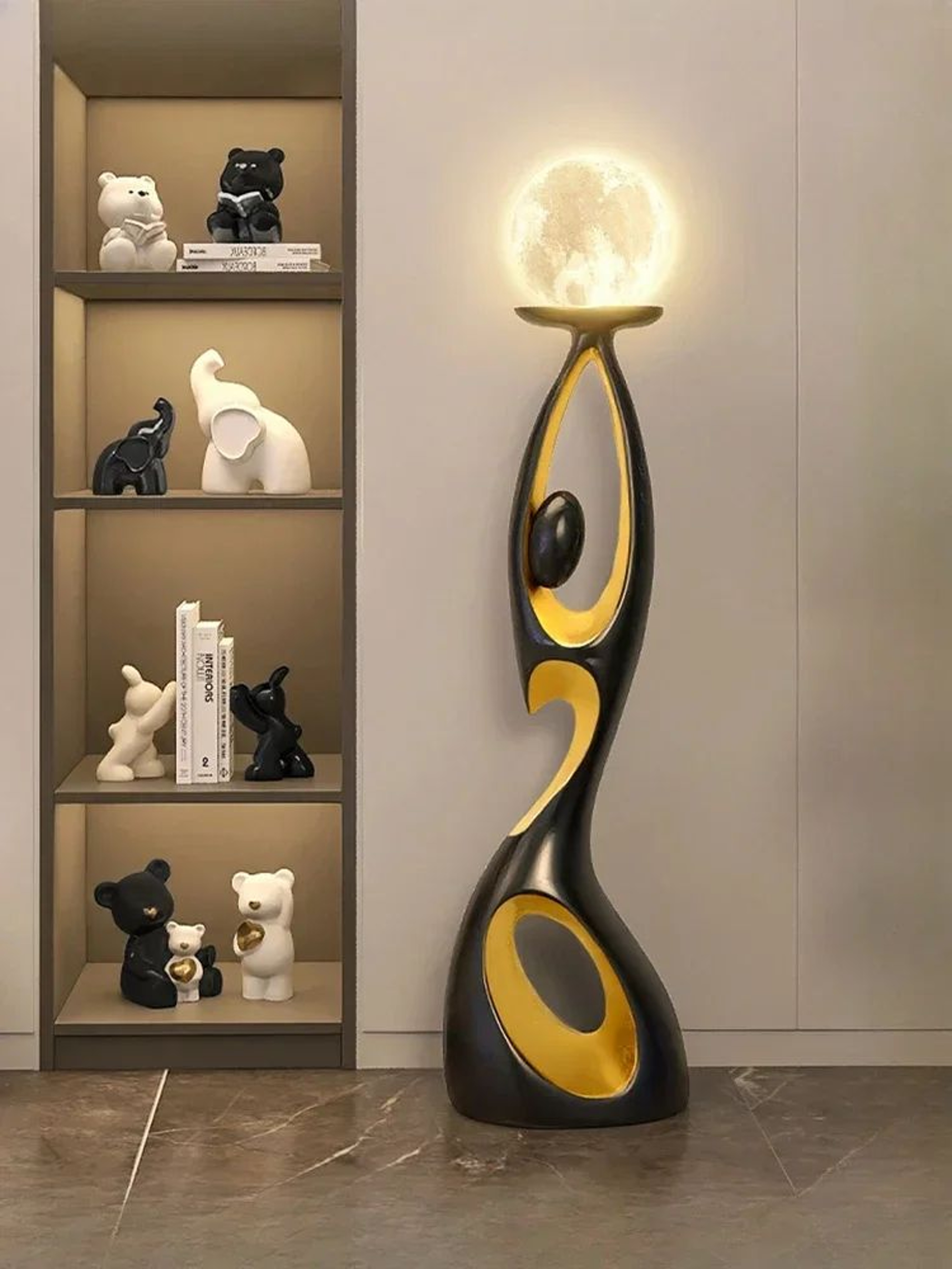 Abstract Dancing Figures Resin Sculpture Modern Nordic Luxury Home Decor Ornament 4