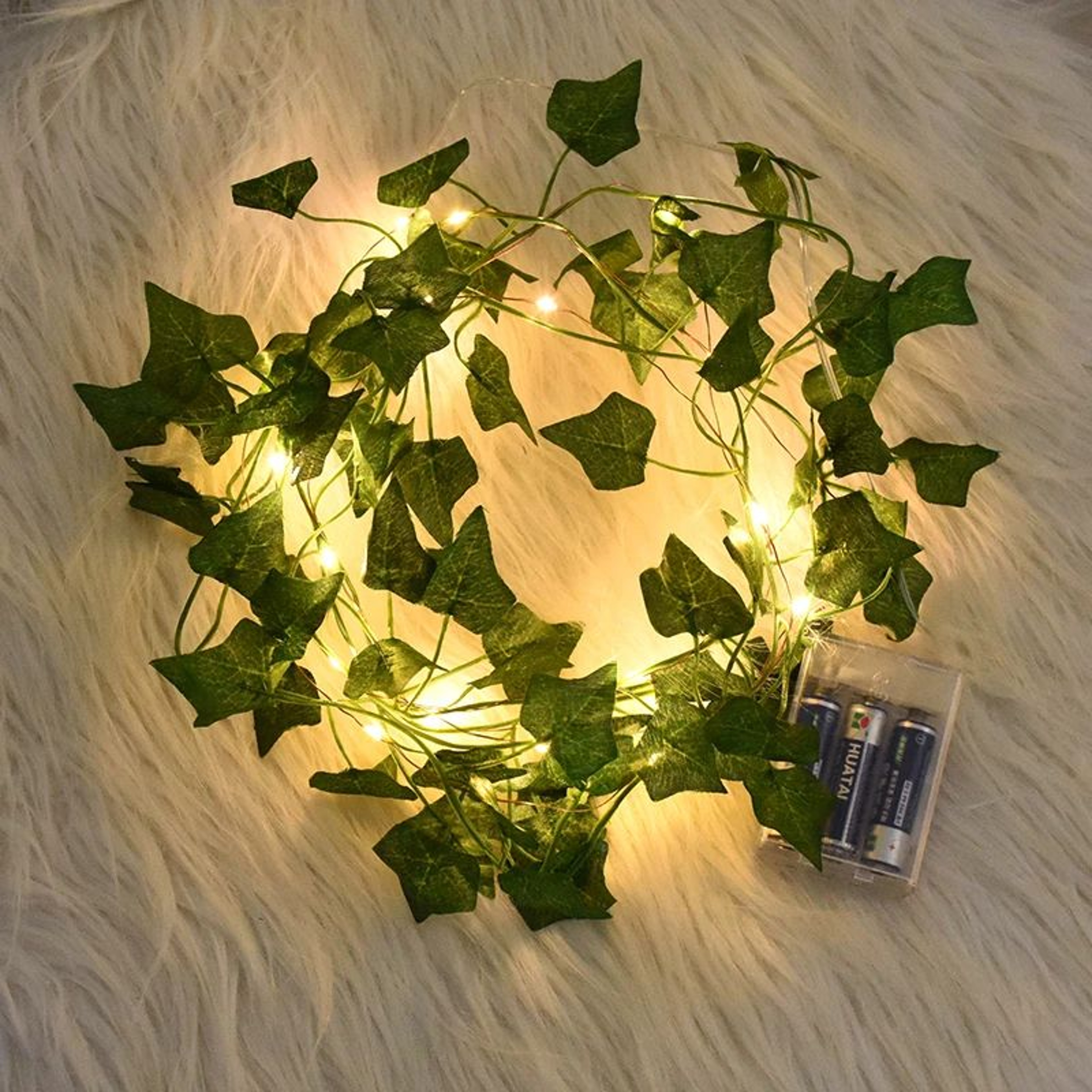Artificial Leaf Vine String Lights  Fairy Garland Lights For Indoor  Garden Decor 1