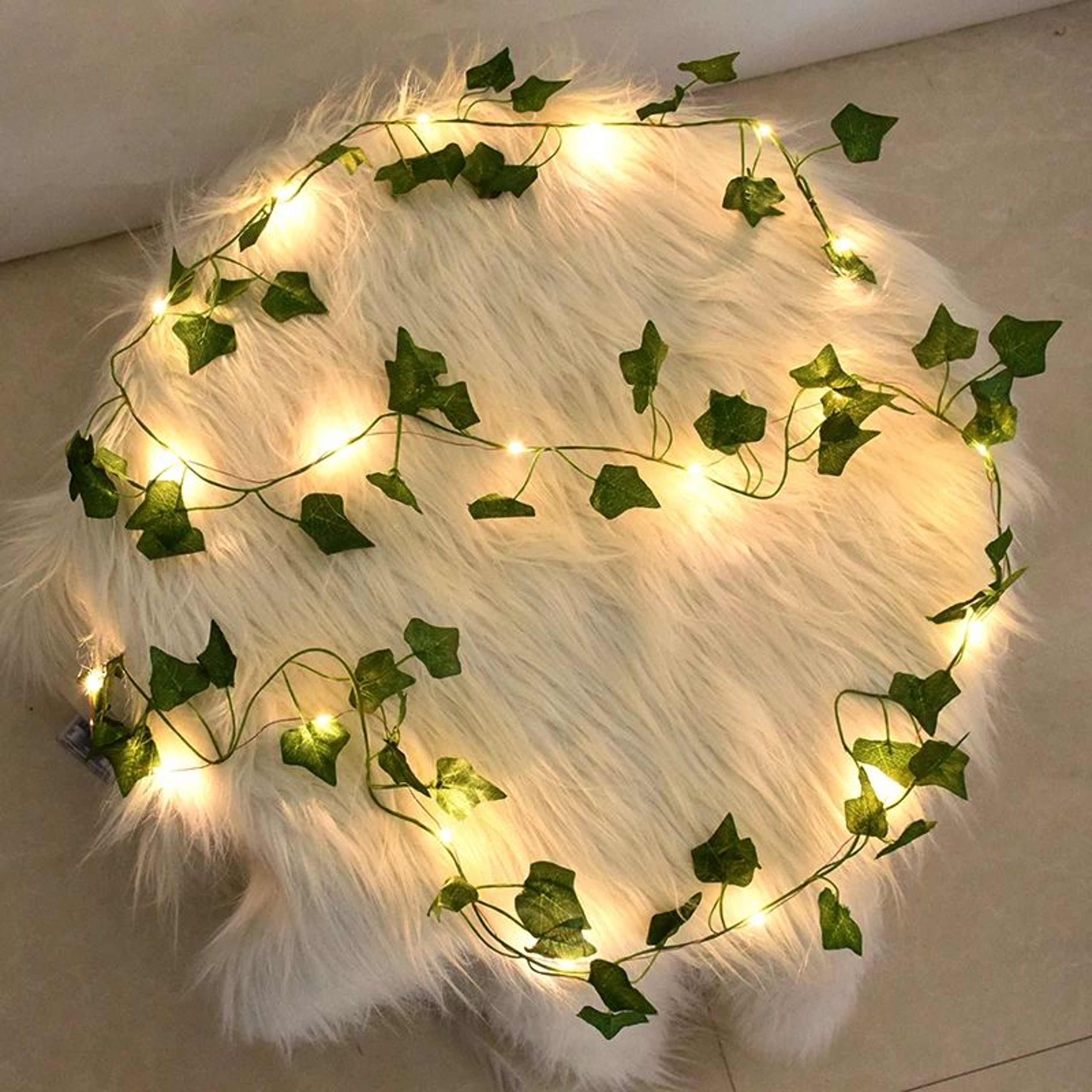 Artificial Leaf Vine String Lights  Fairy Garland Lights For Indoor  Garden Decor 5