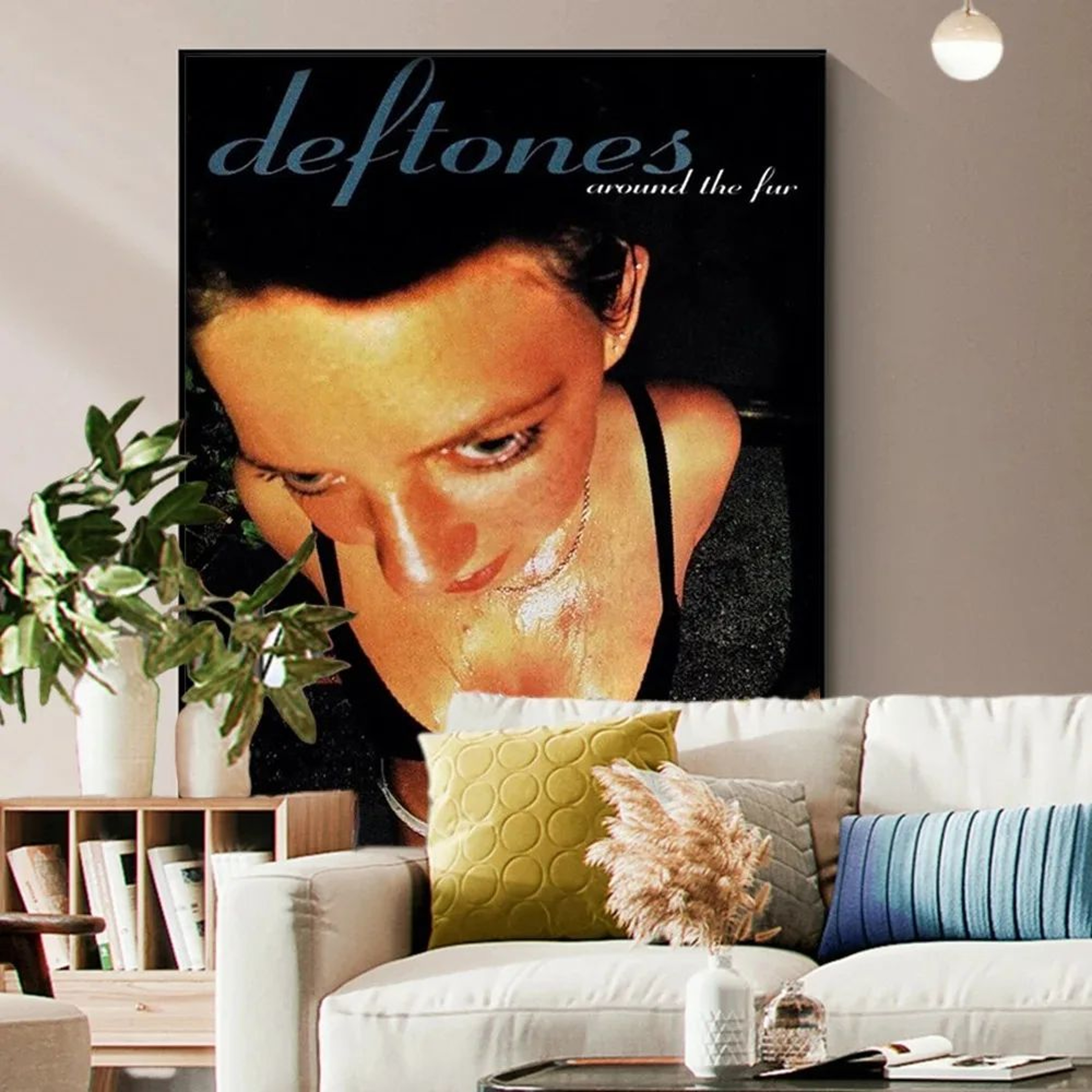 Deftones Around The Fur Canvas Poster  Retro Rock Band Wall Art Decor 1