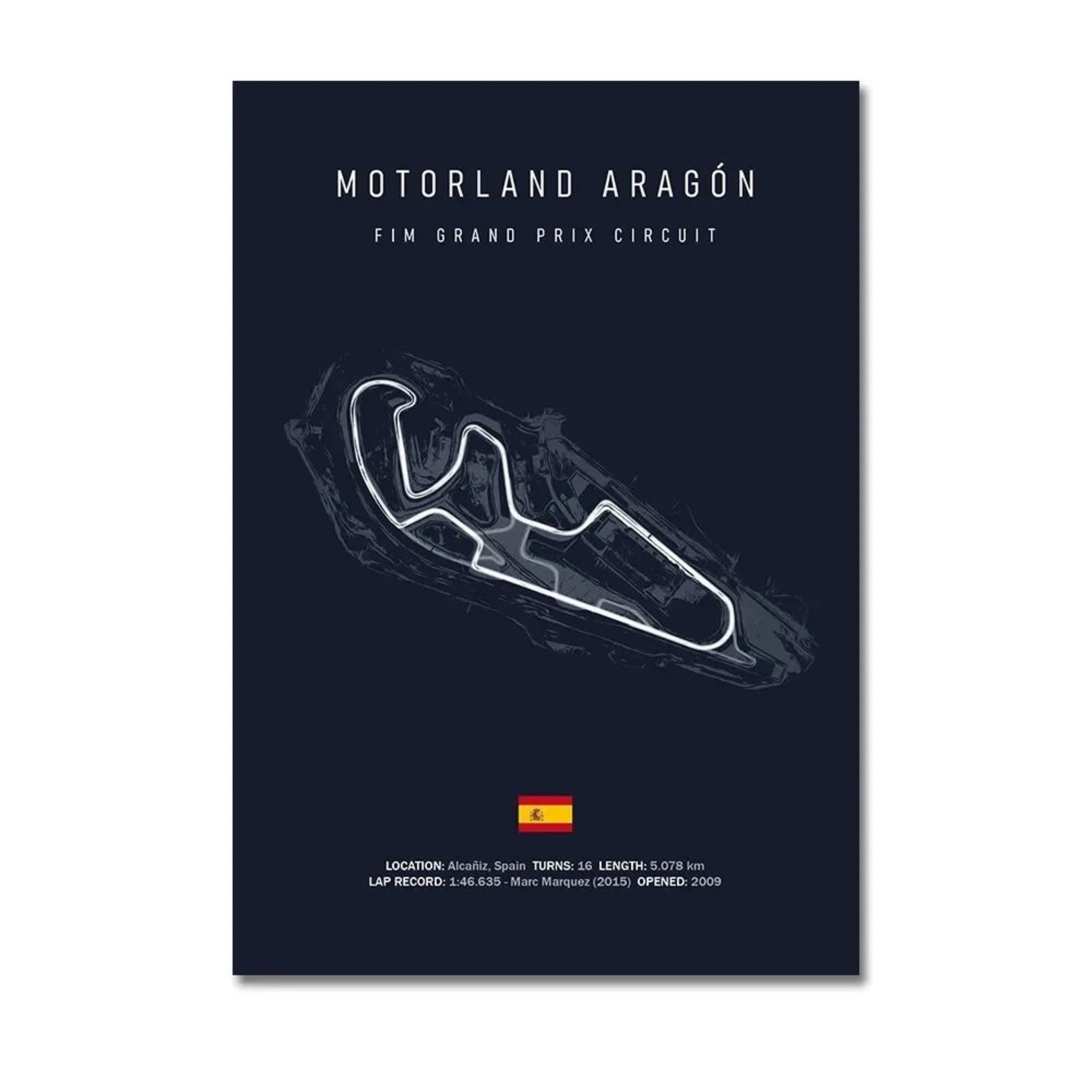 F1 Circuit Track Canvas Wall Art  Nurburgring Monza Silverstone Motorsport Racing Poster 23
