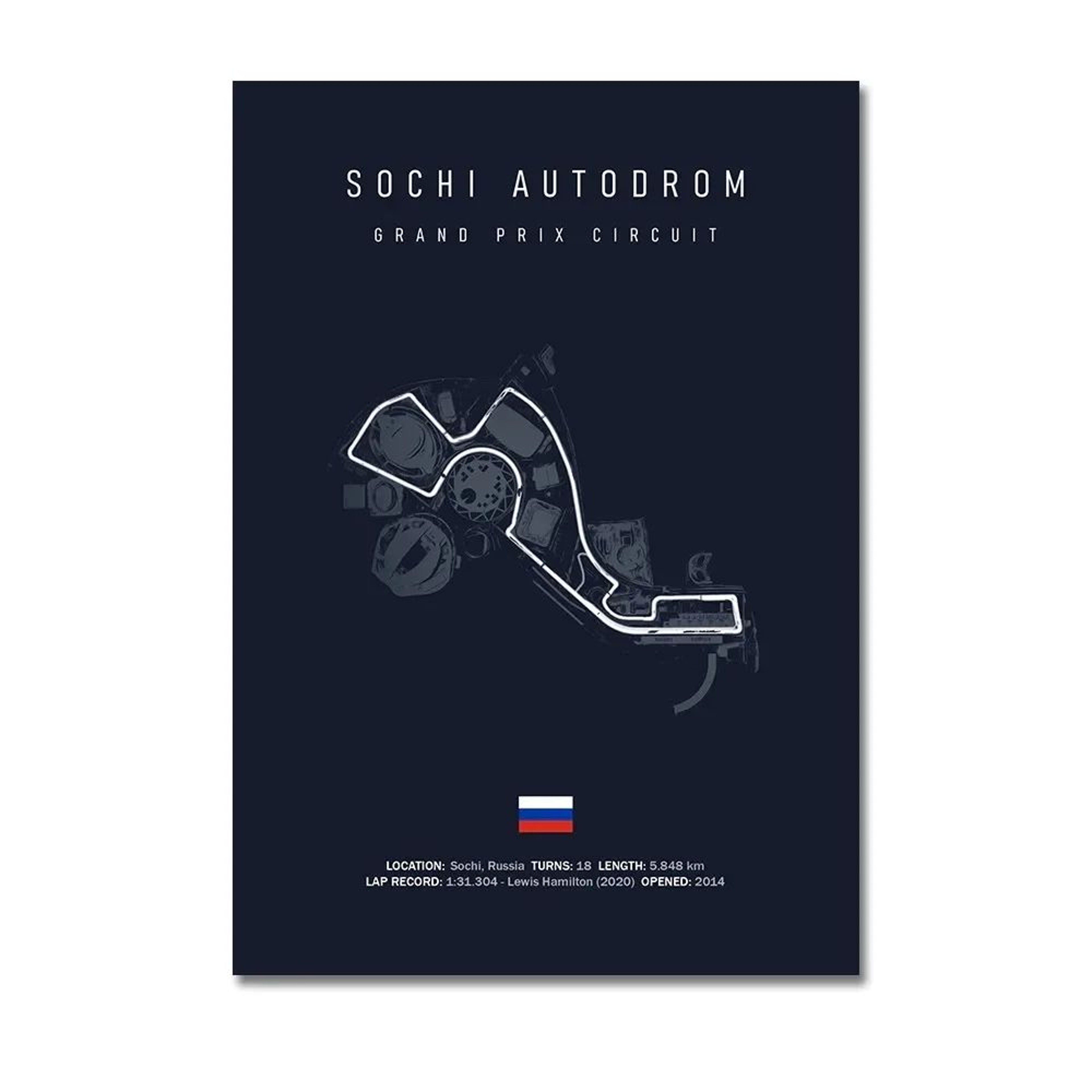 F1 Circuit Track Canvas Wall Art  Nurburgring Monza Silverstone Motorsport Racing Poster 25